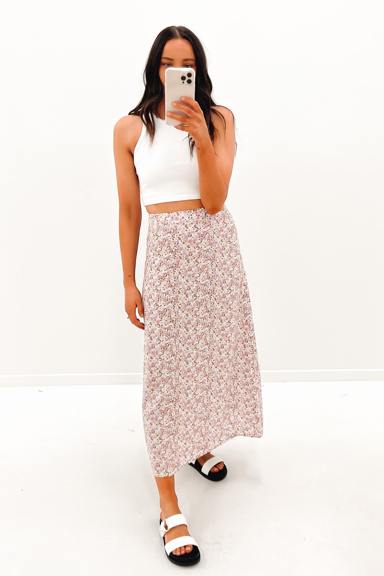 Delilah Floral Maxi Skirt Print