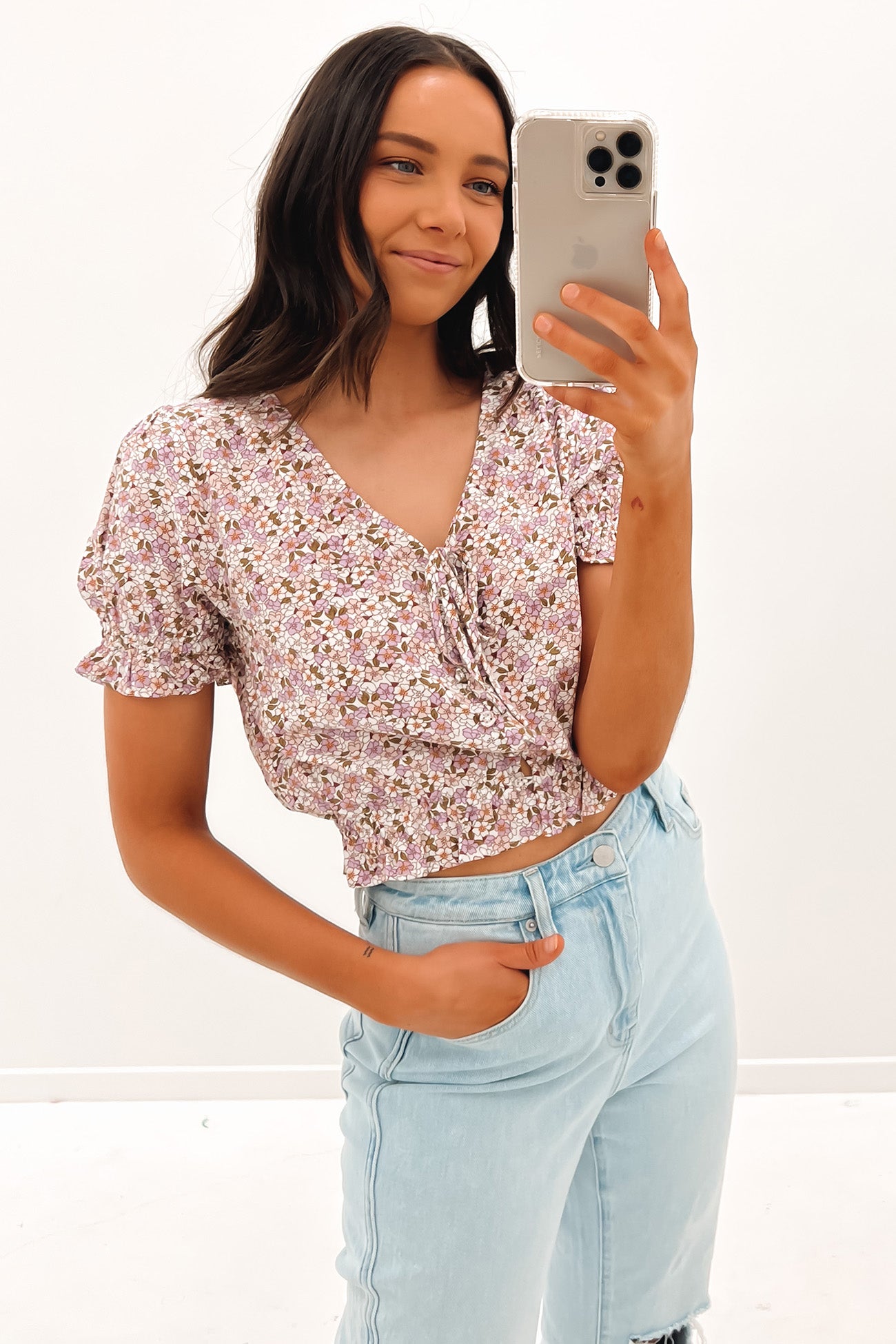 Delilah Floral Top Print