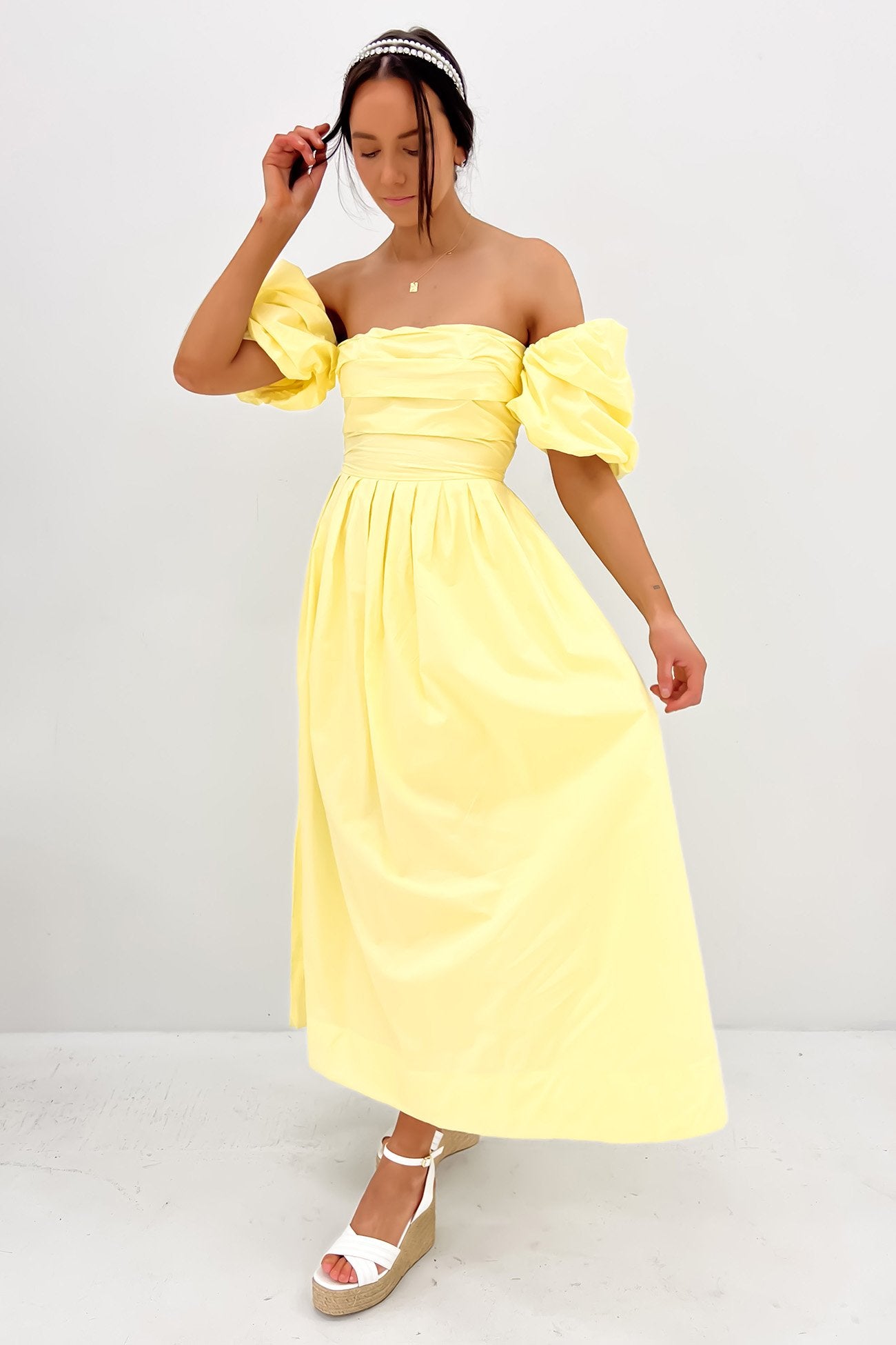 Dempsey Midi Dress Yellow