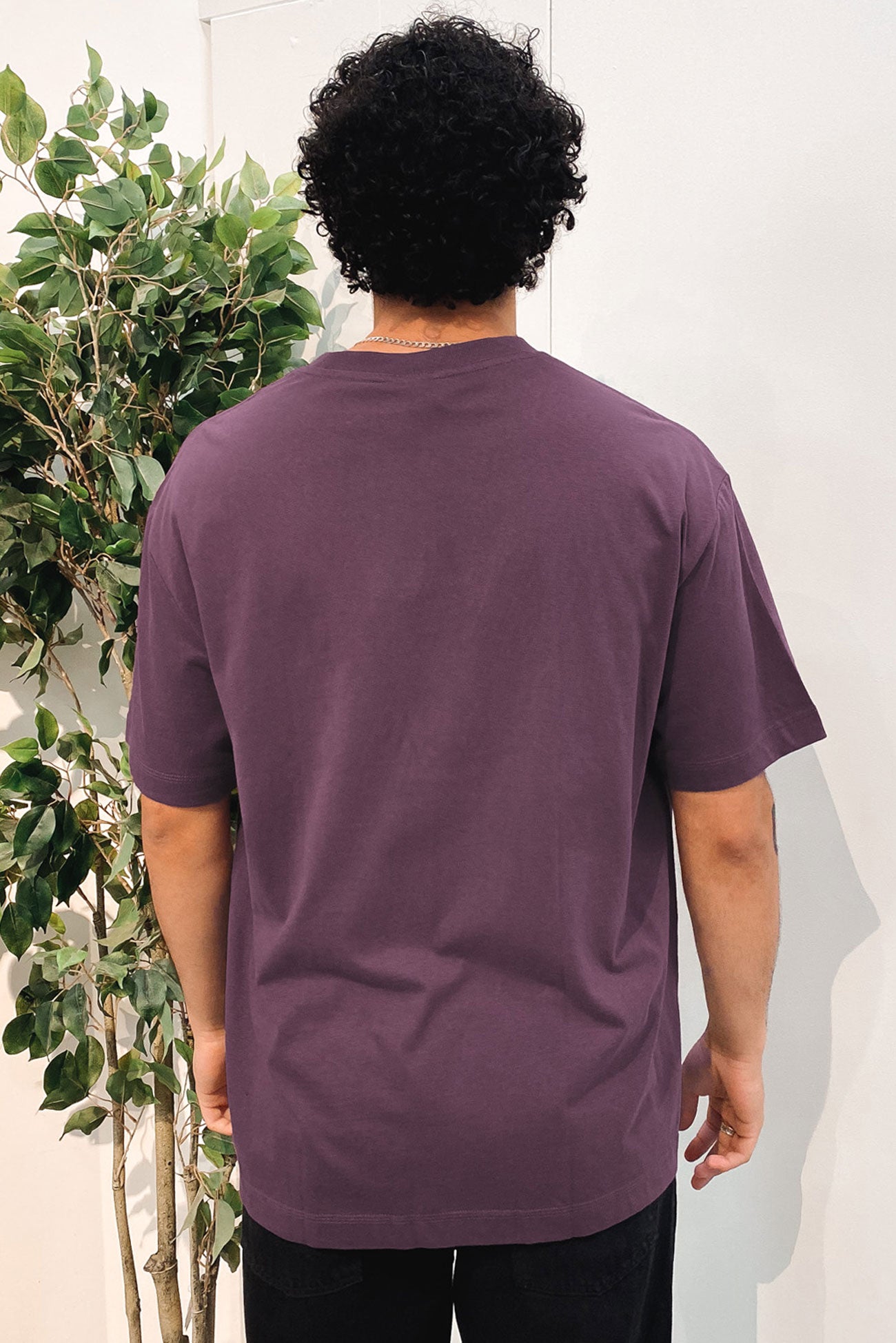 Denim Co Boxed Tee Concrete Purple