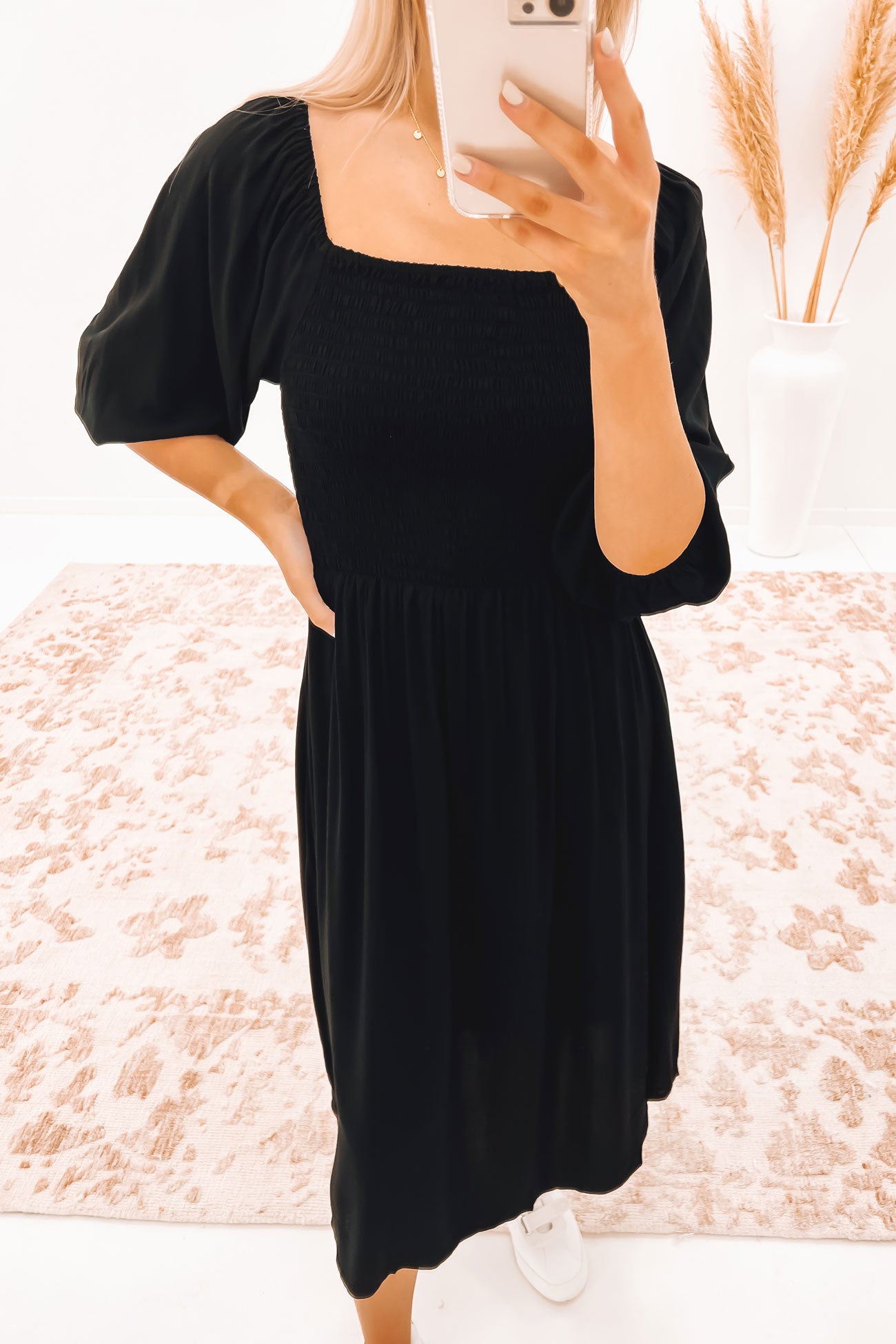 Devon Midi Dress Black