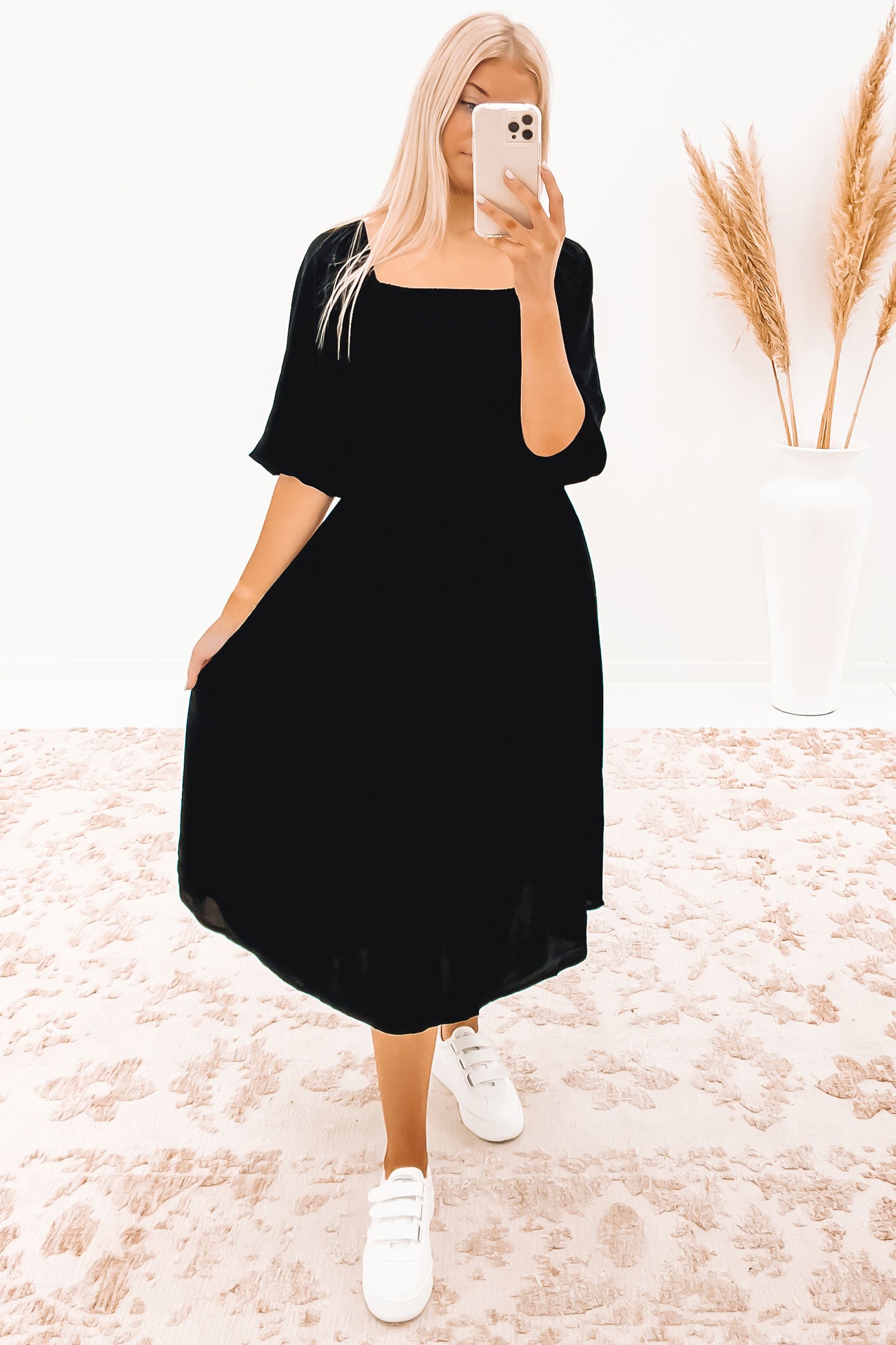 Devon Midi Dress Black