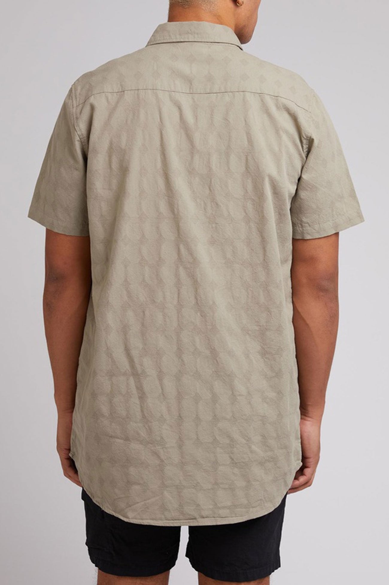 Diamond Short Sleeve Shirt Khaki