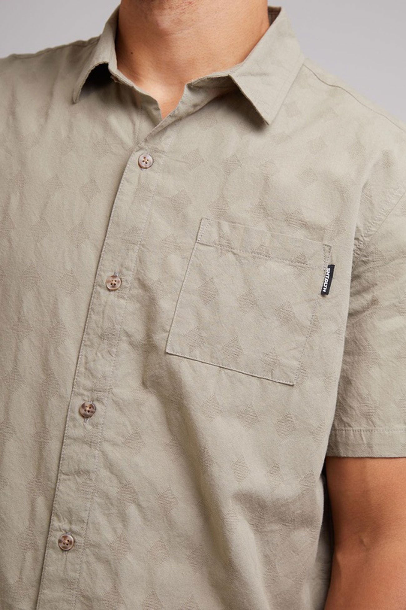 Diamond Short Sleeve Shirt Khaki