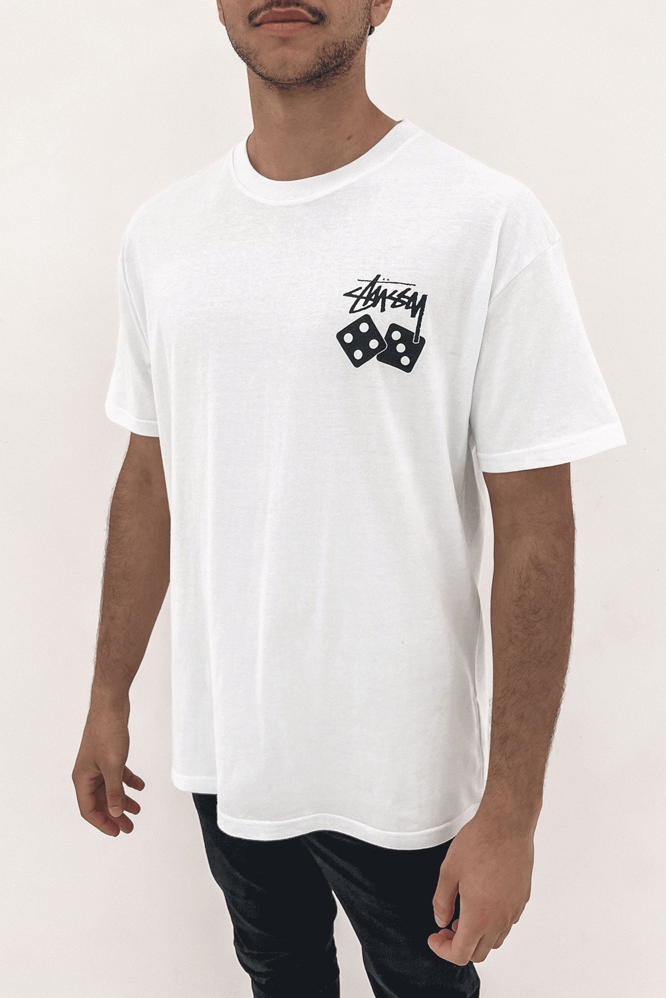 Dice 50/50 Short Sleeve Tee White