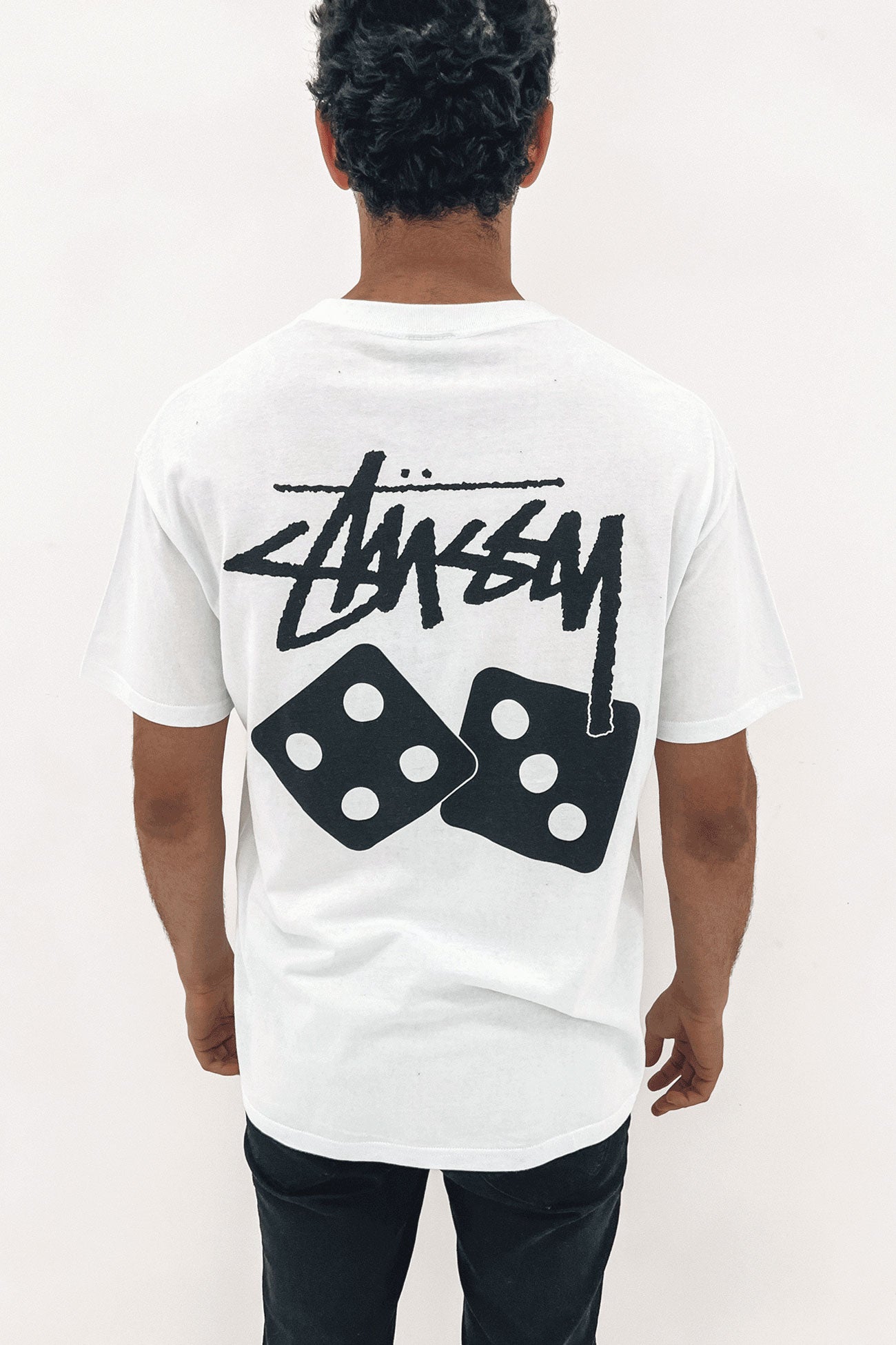 Dice 50/50 Short Sleeve Tee White