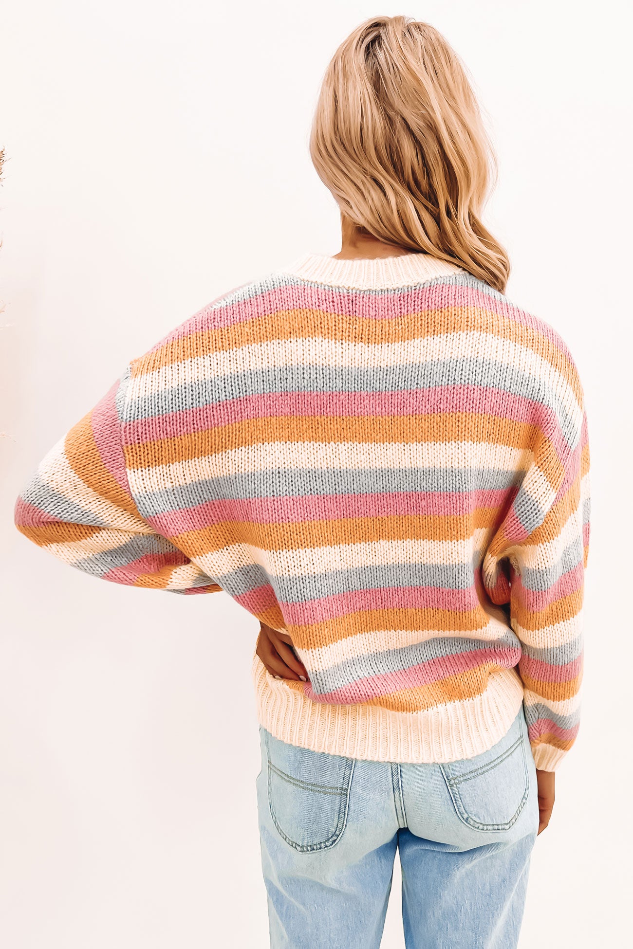 Dion Knit Sweater Multi Stripe