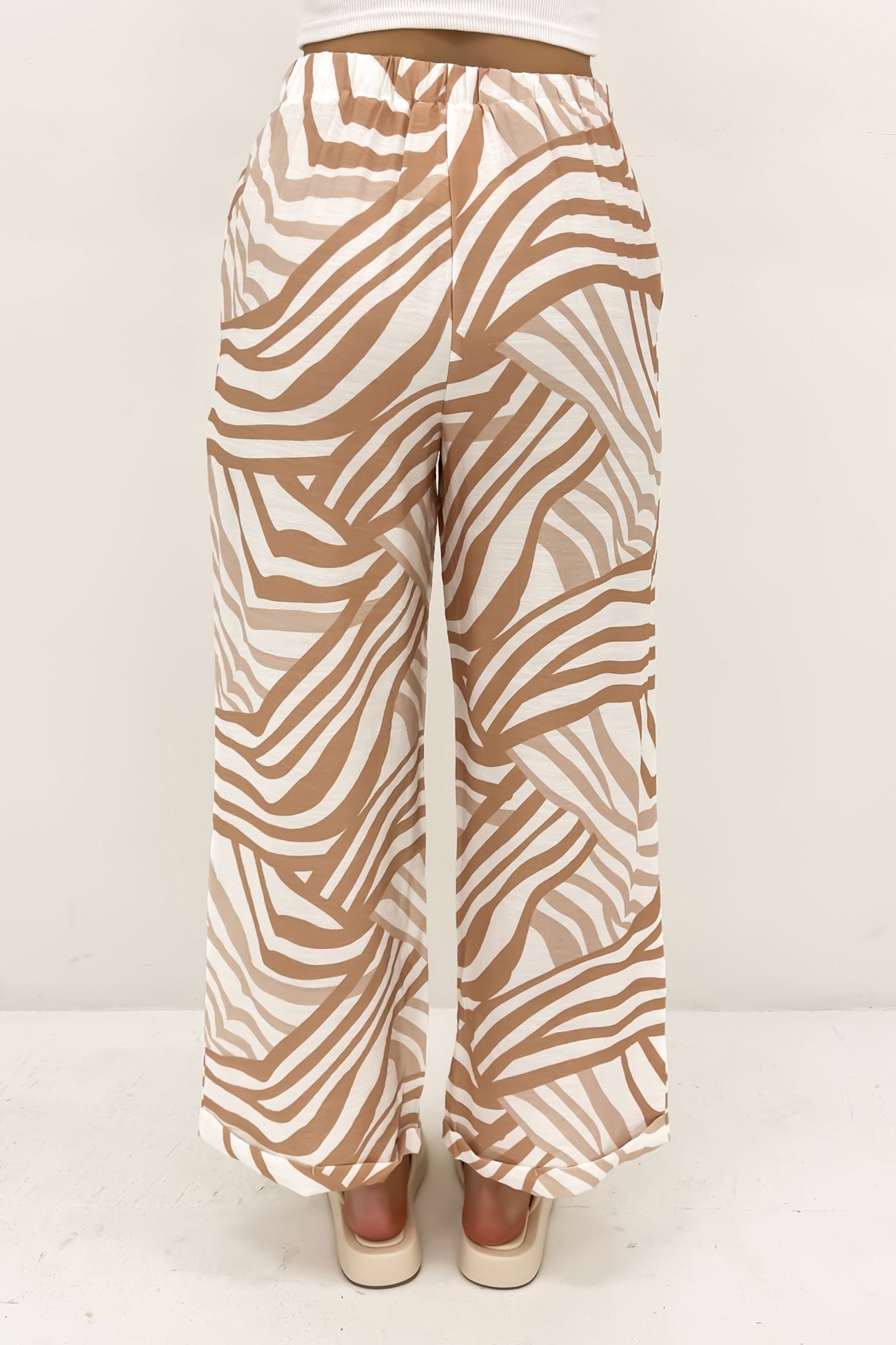 Drew Pant Latte White