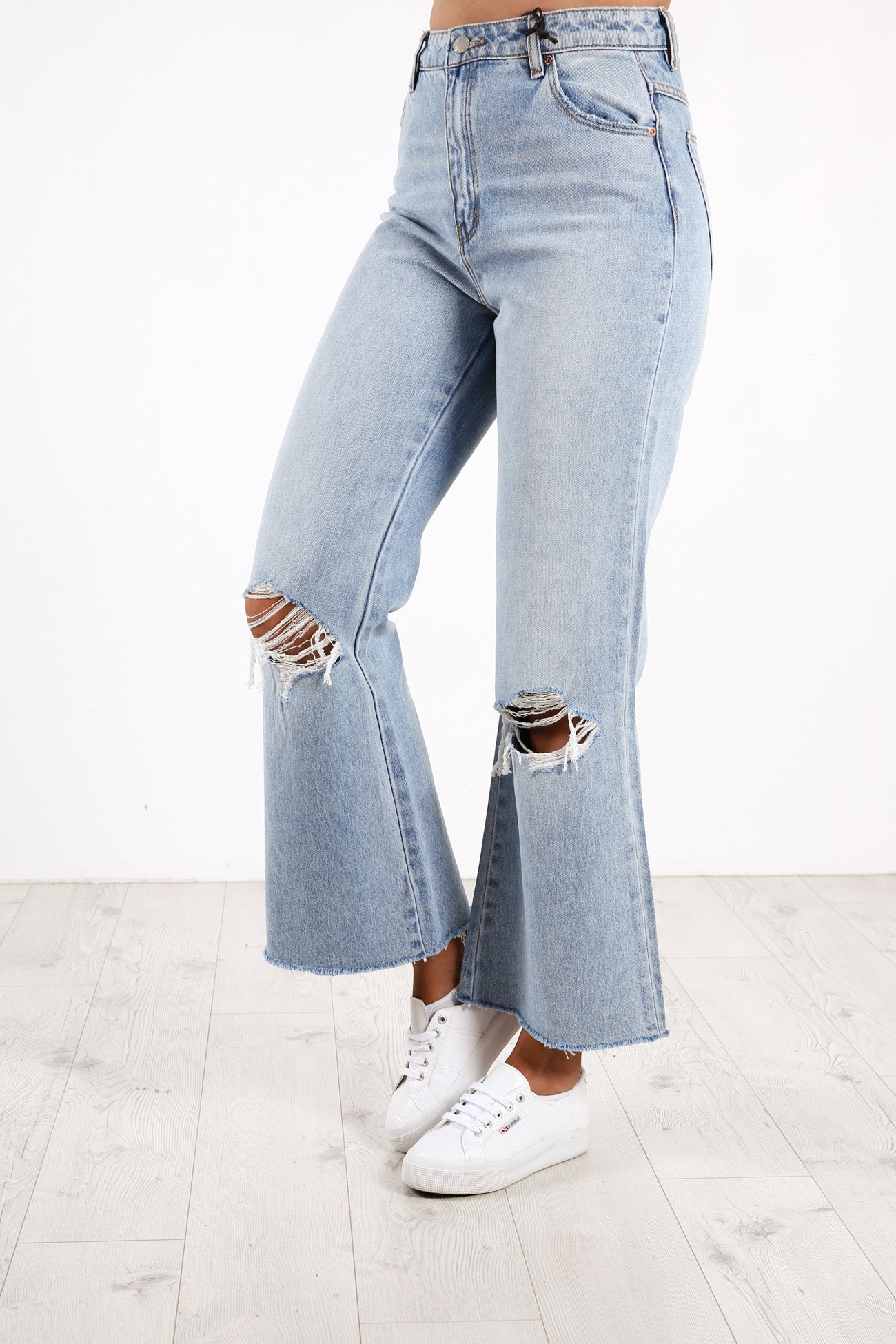 Eastcoast Crop Flare Jean Liv Worn