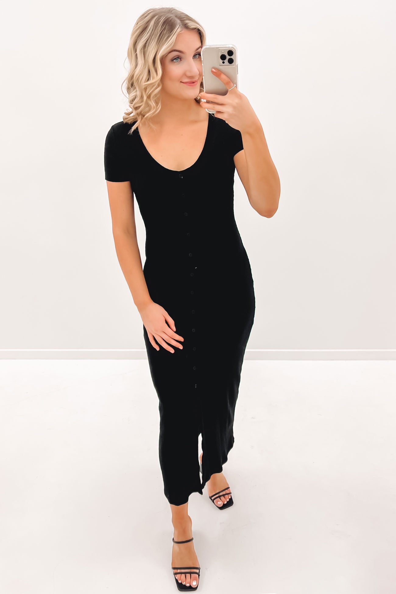 Eden Midi Dress Black