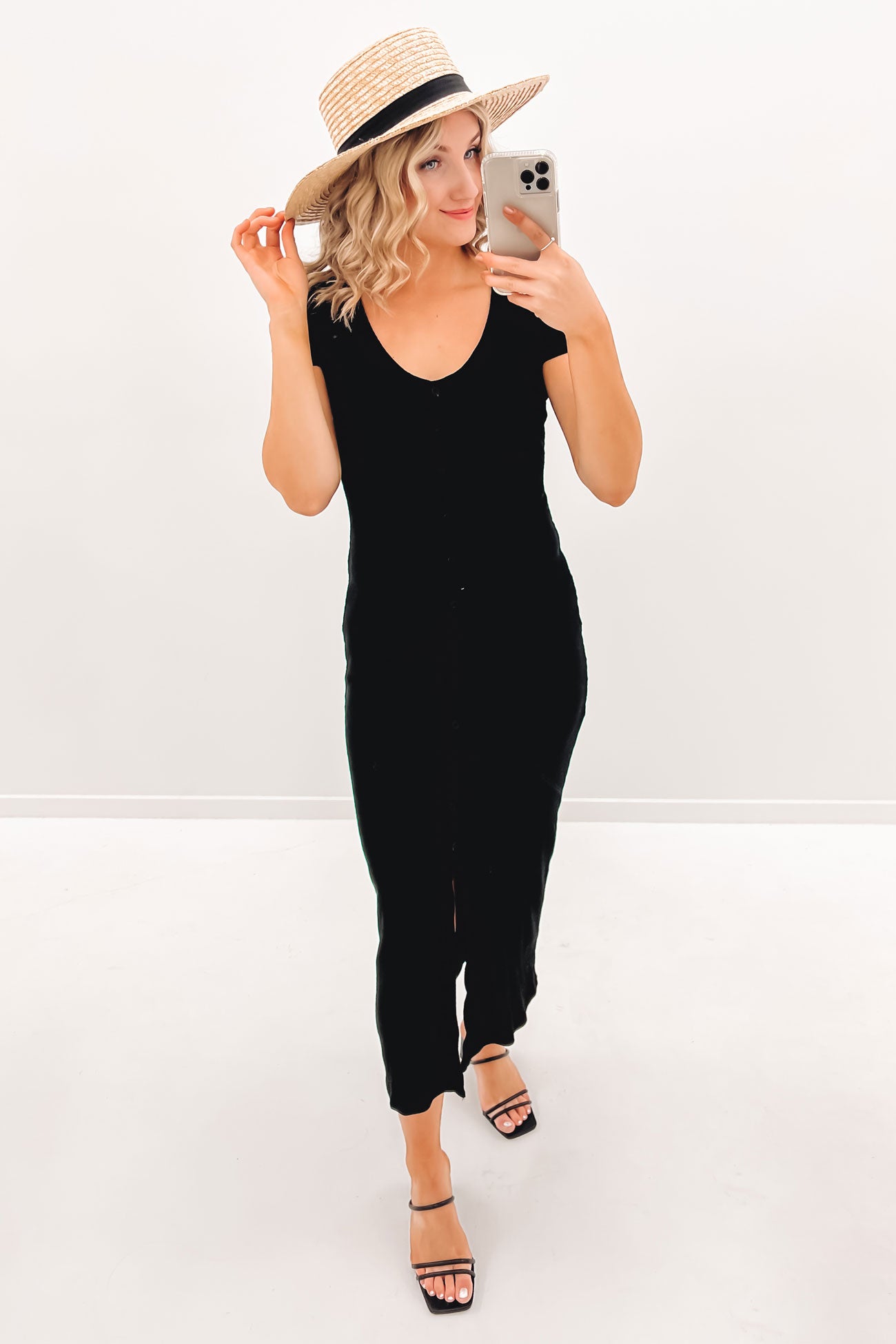 Eden Midi Dress Black