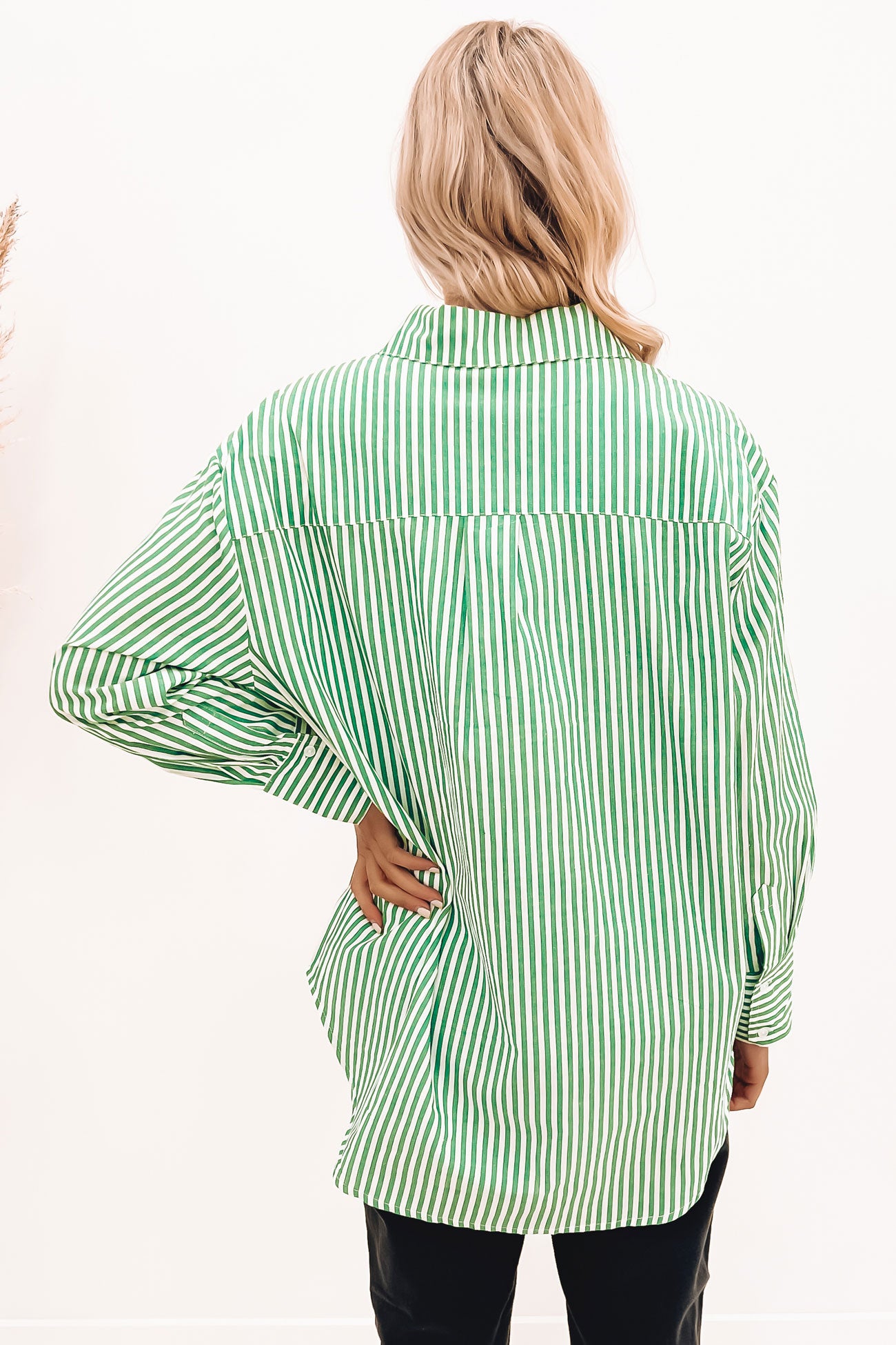 Edyn Shirt Green Stripe