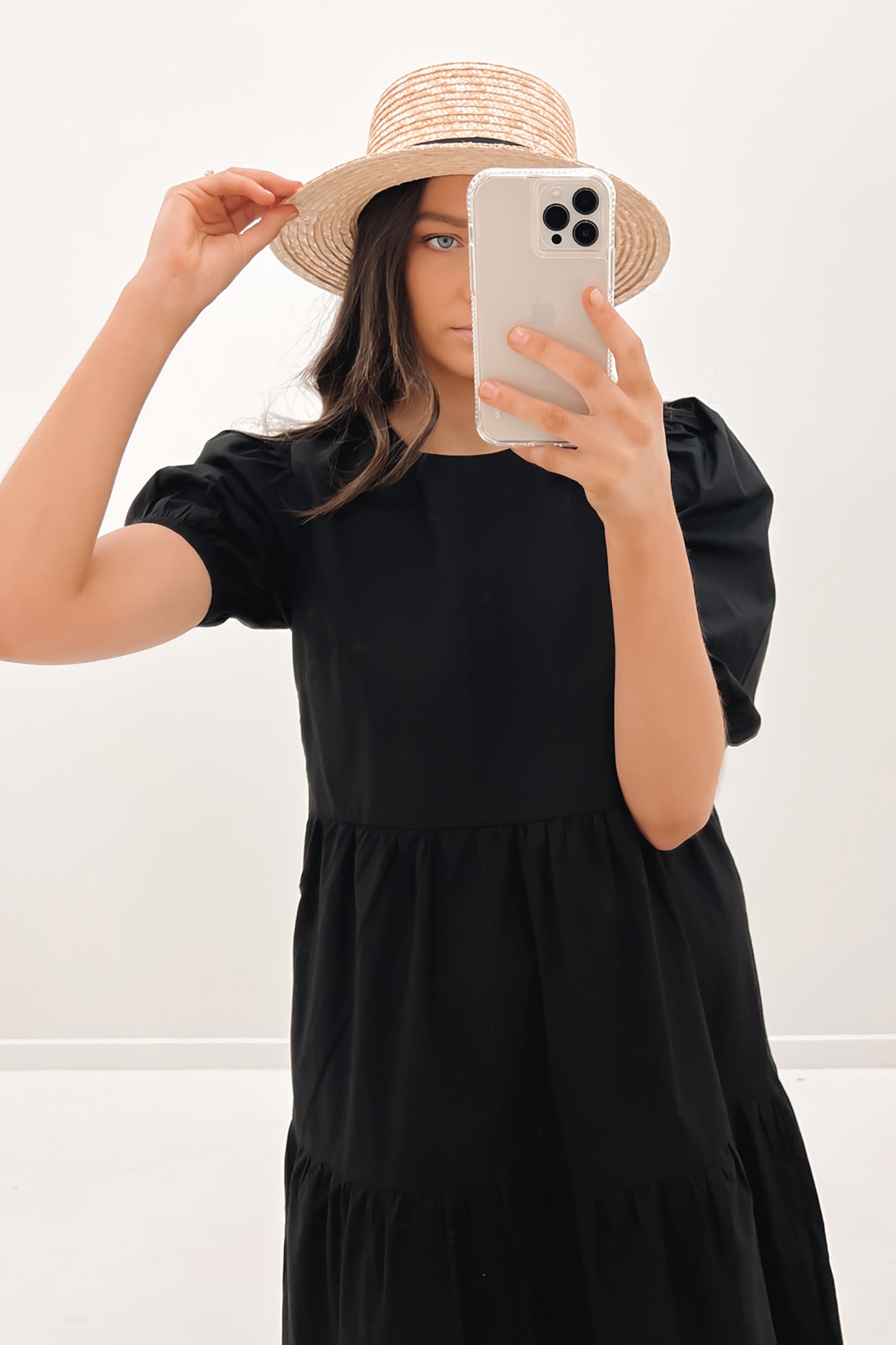 Eleanor Midi Dress Black