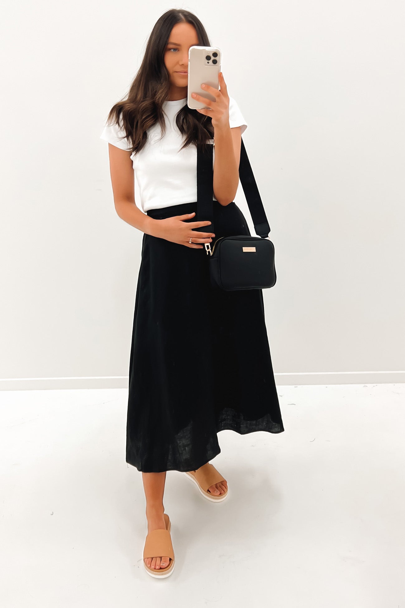 Elijah Maxi Skirt Black