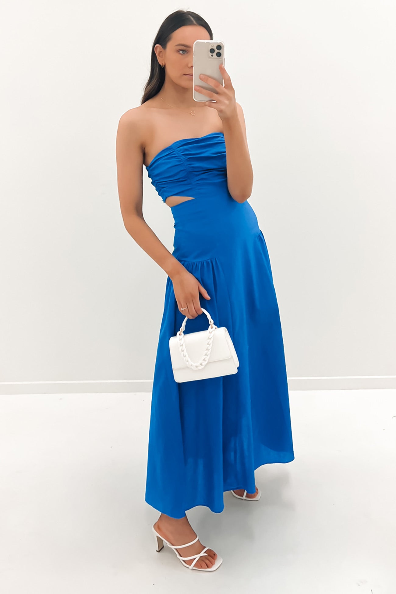 Elio Midi Dress Blue