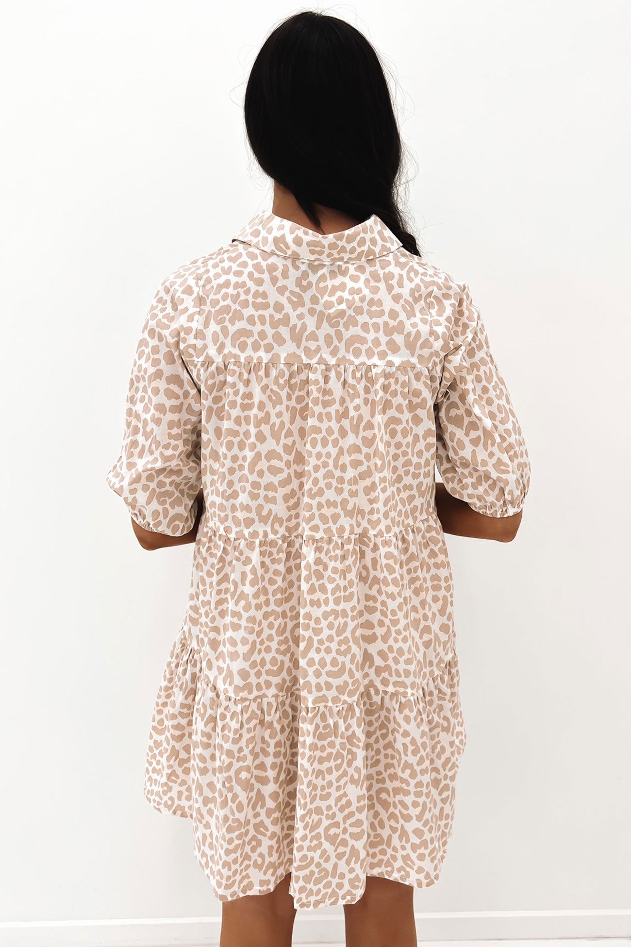 Ellery Mini Dress Nude Leopard