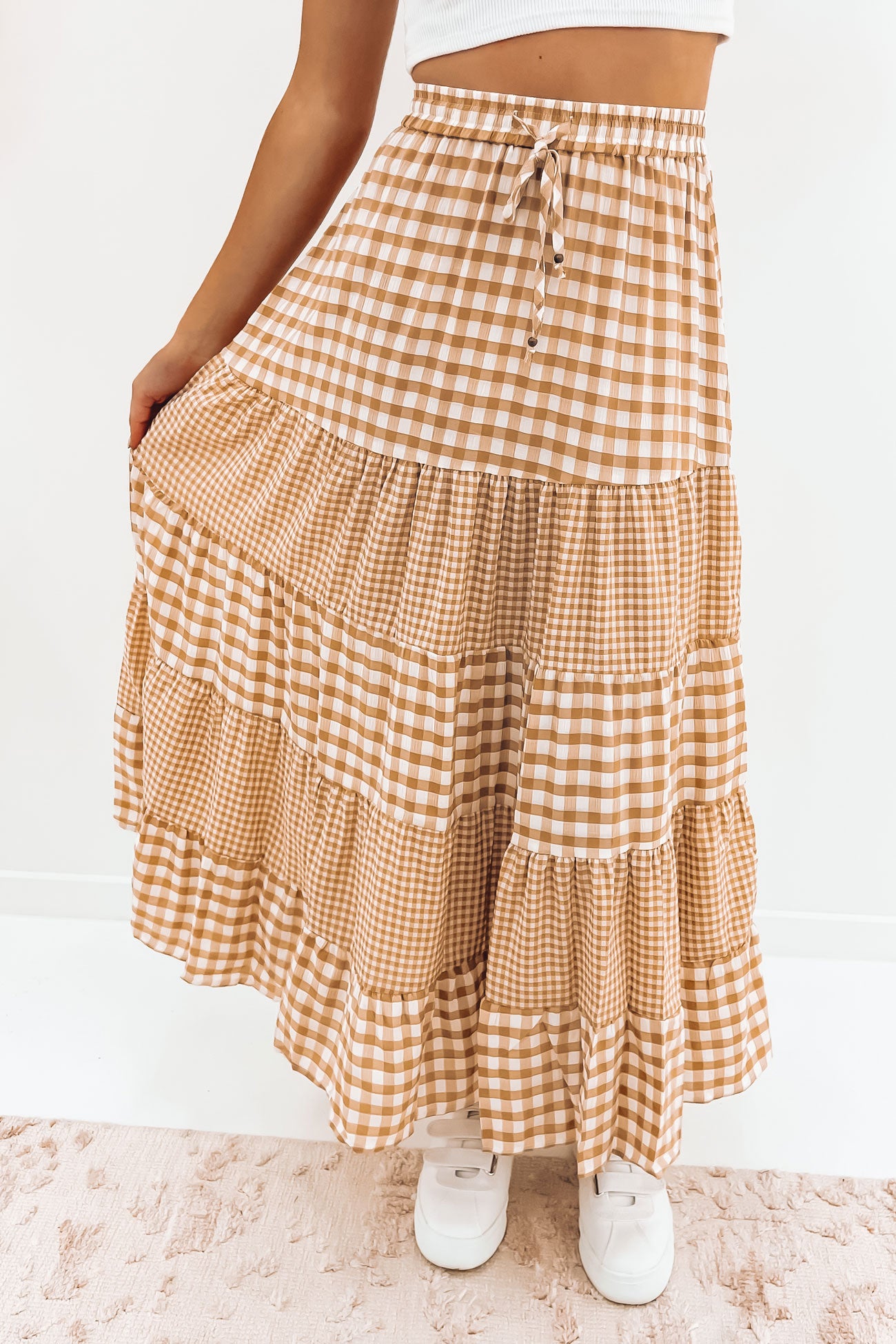 Elliana Maxi Skirt Tan