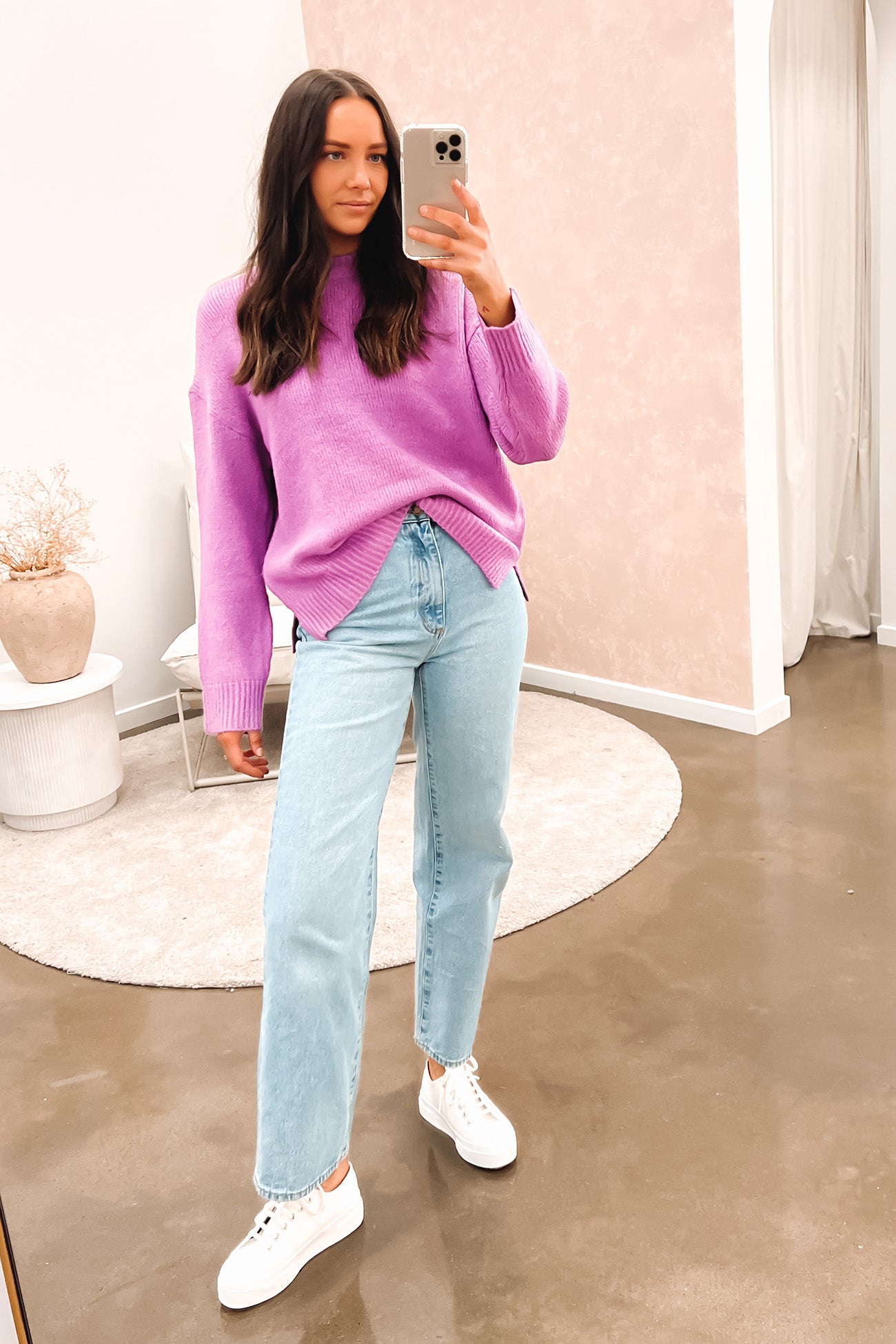 Ellie Knit Jumper Plum