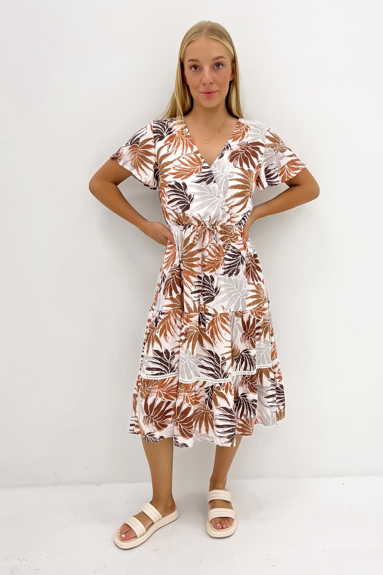 Ember Midi Dress Into The Sun Fern