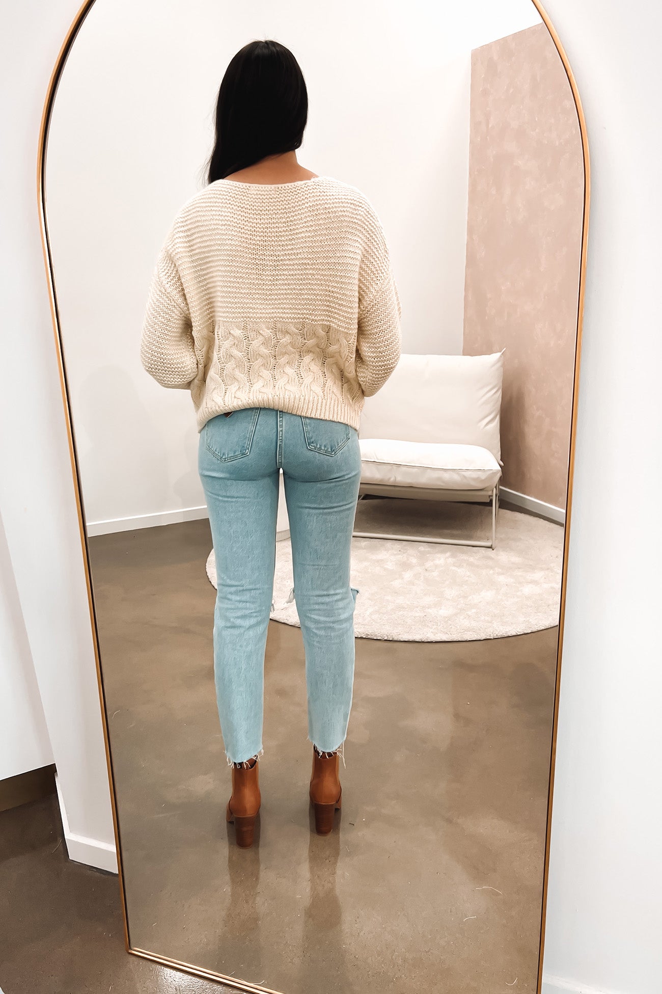 Erin Cable Knit Jumper Cream