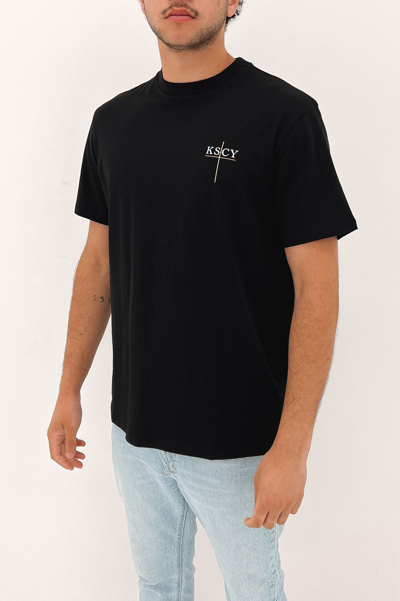 Excess Relaxed Tee Jet Black