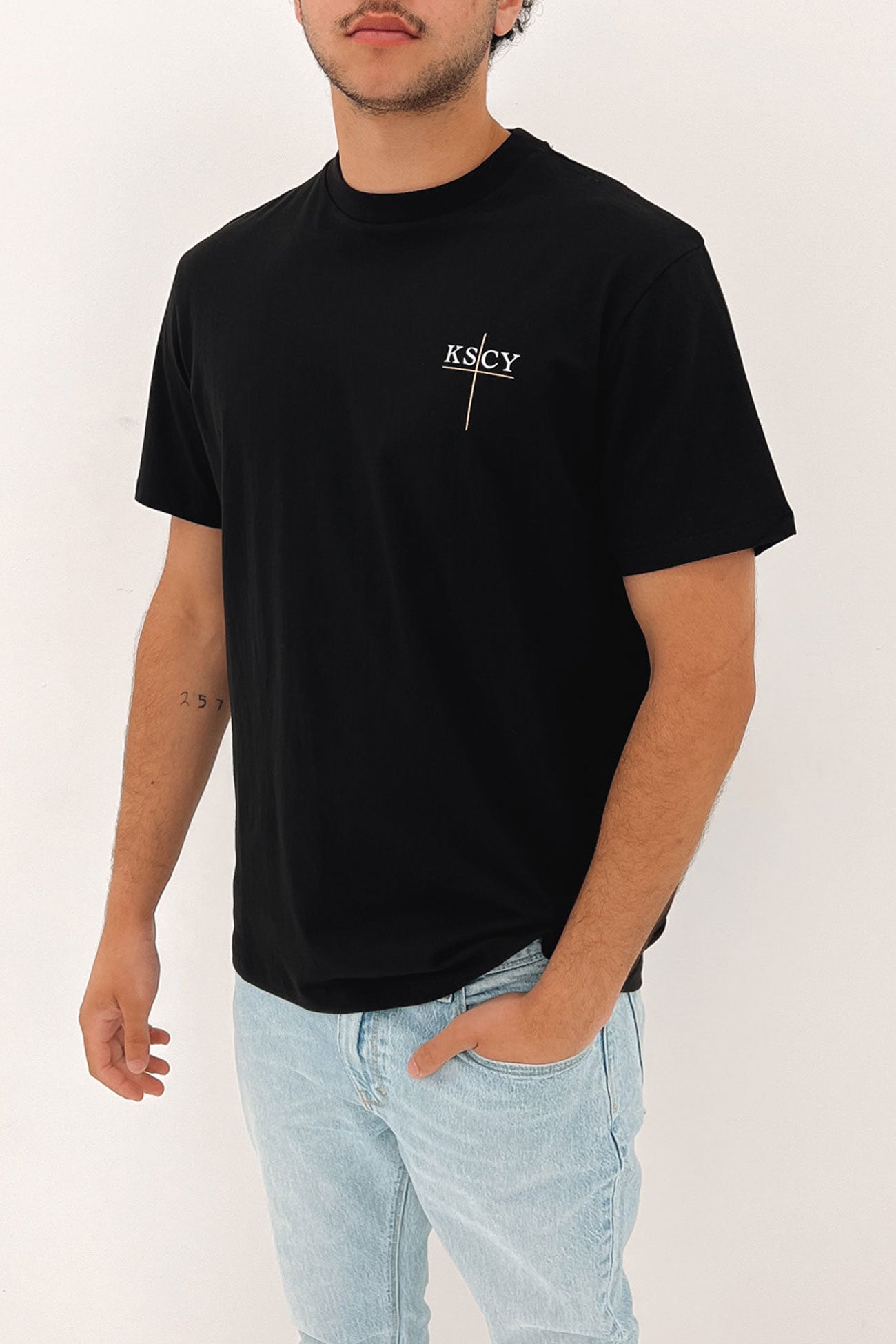 Excess Relaxed Tee Jet Black