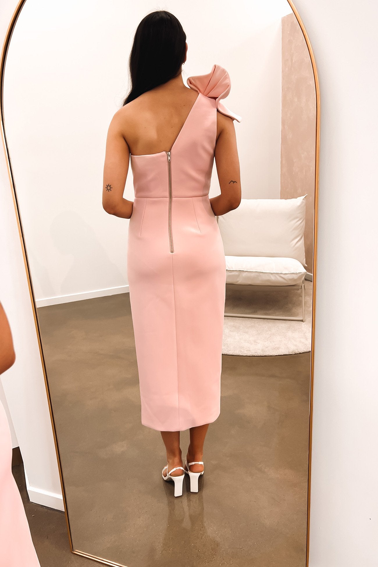 Expectation Midi Dress Blush