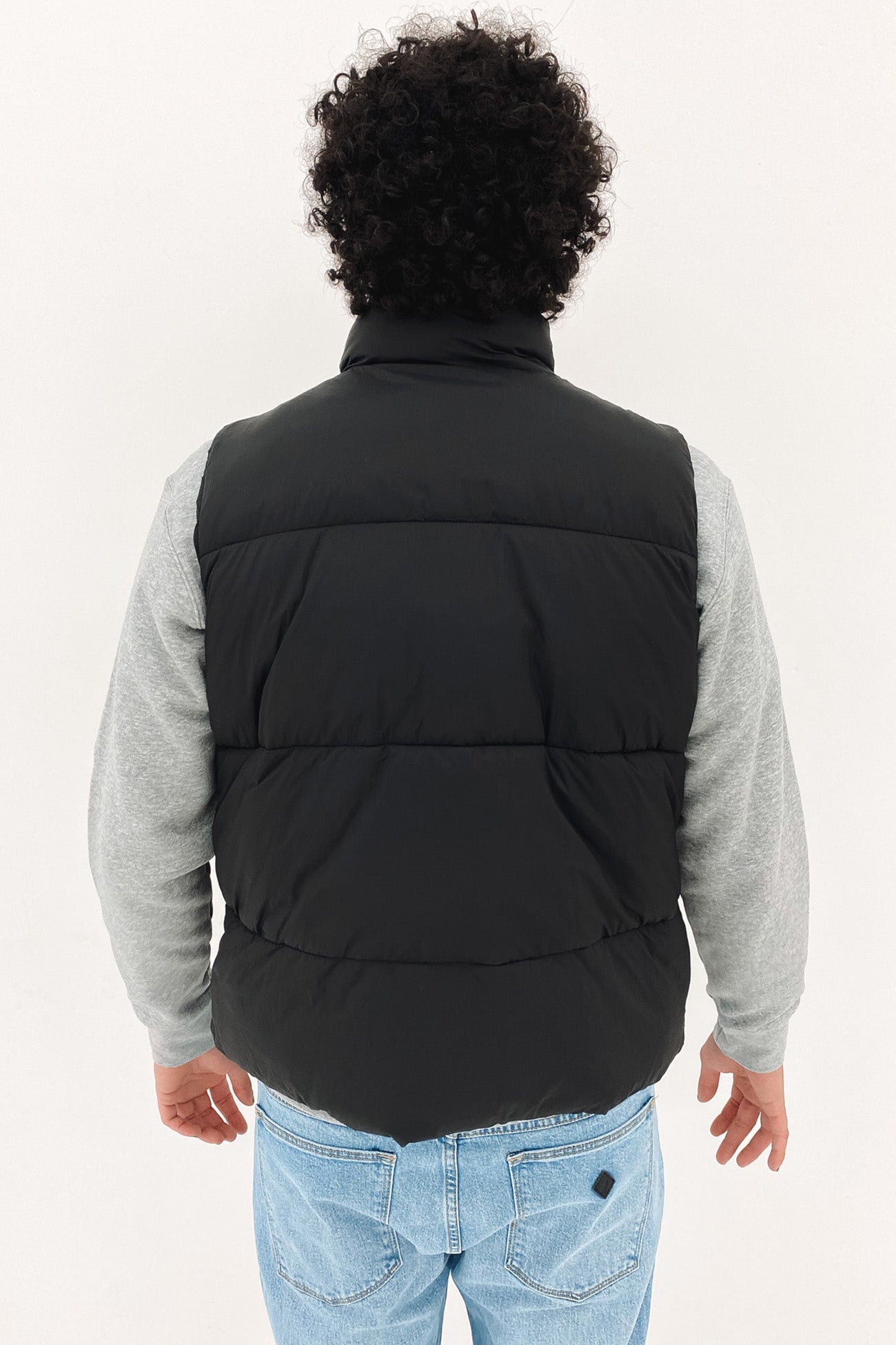 Fade Puffer Vest Black