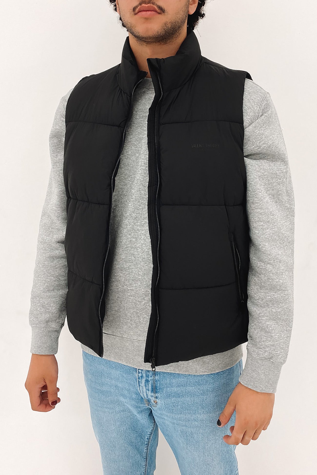 Fade Puffer Vest Black