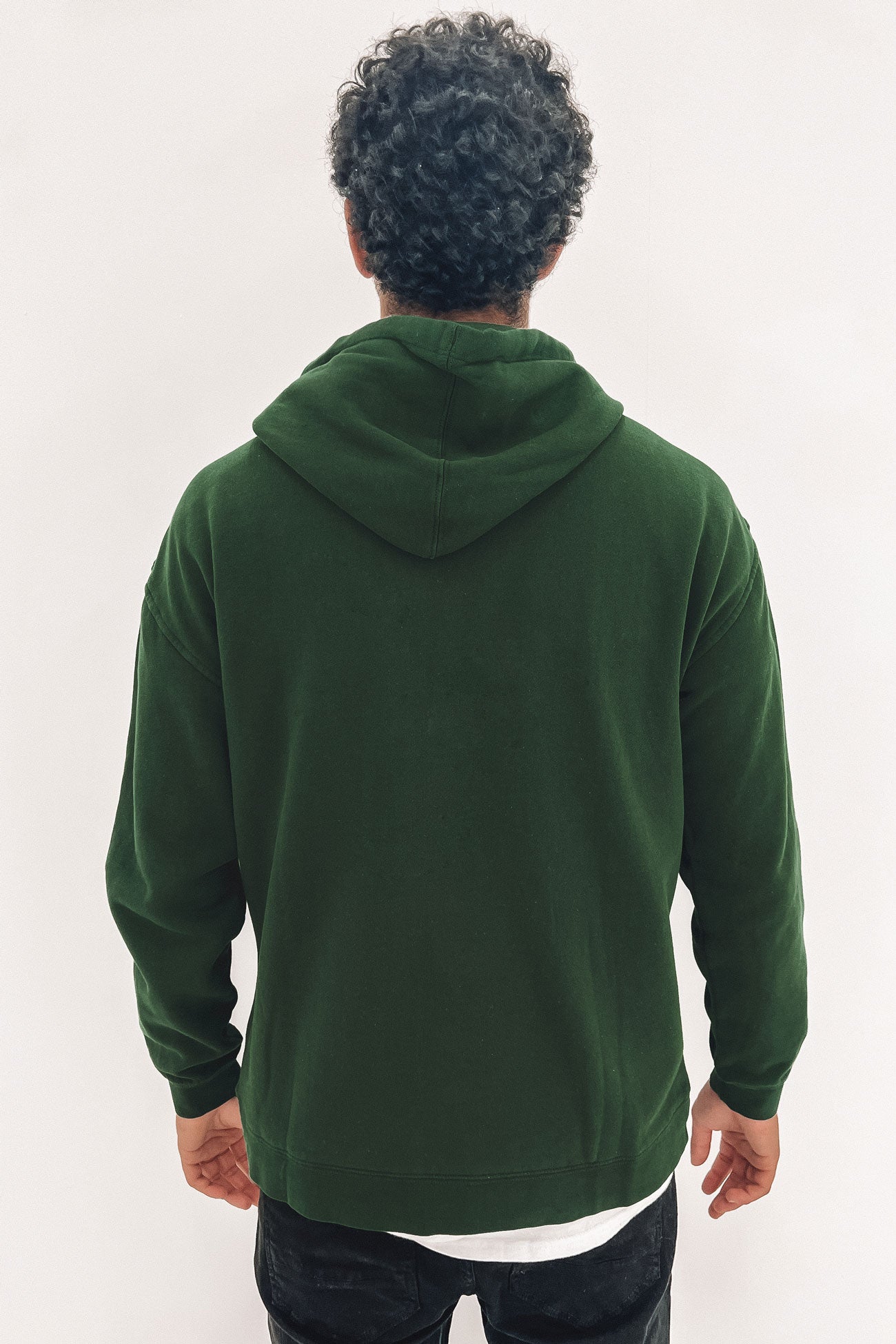 Fastlane Embroidered Fleece Pullover Deep Green