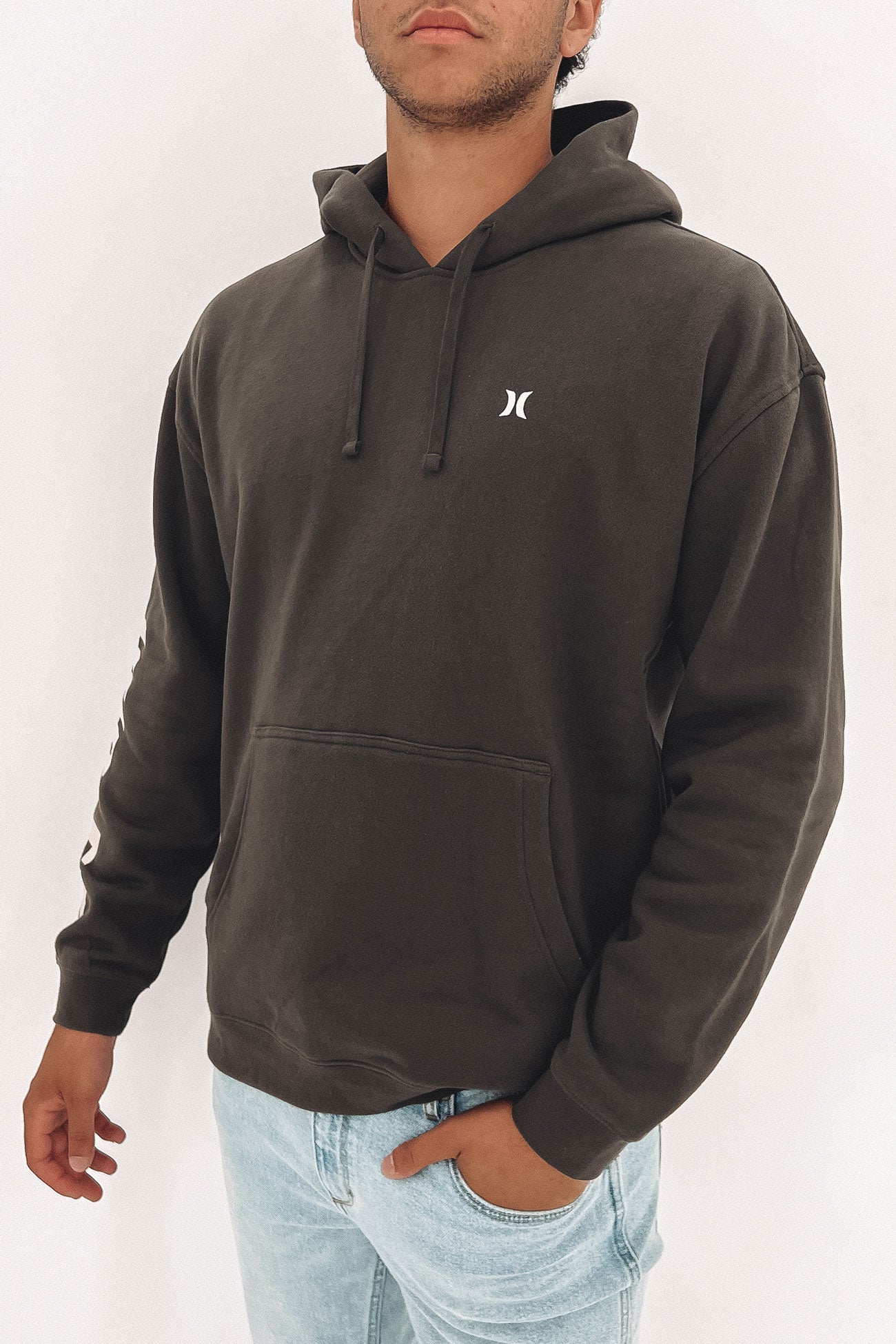 Fastlane Sleeves Fleece Pullover Raven