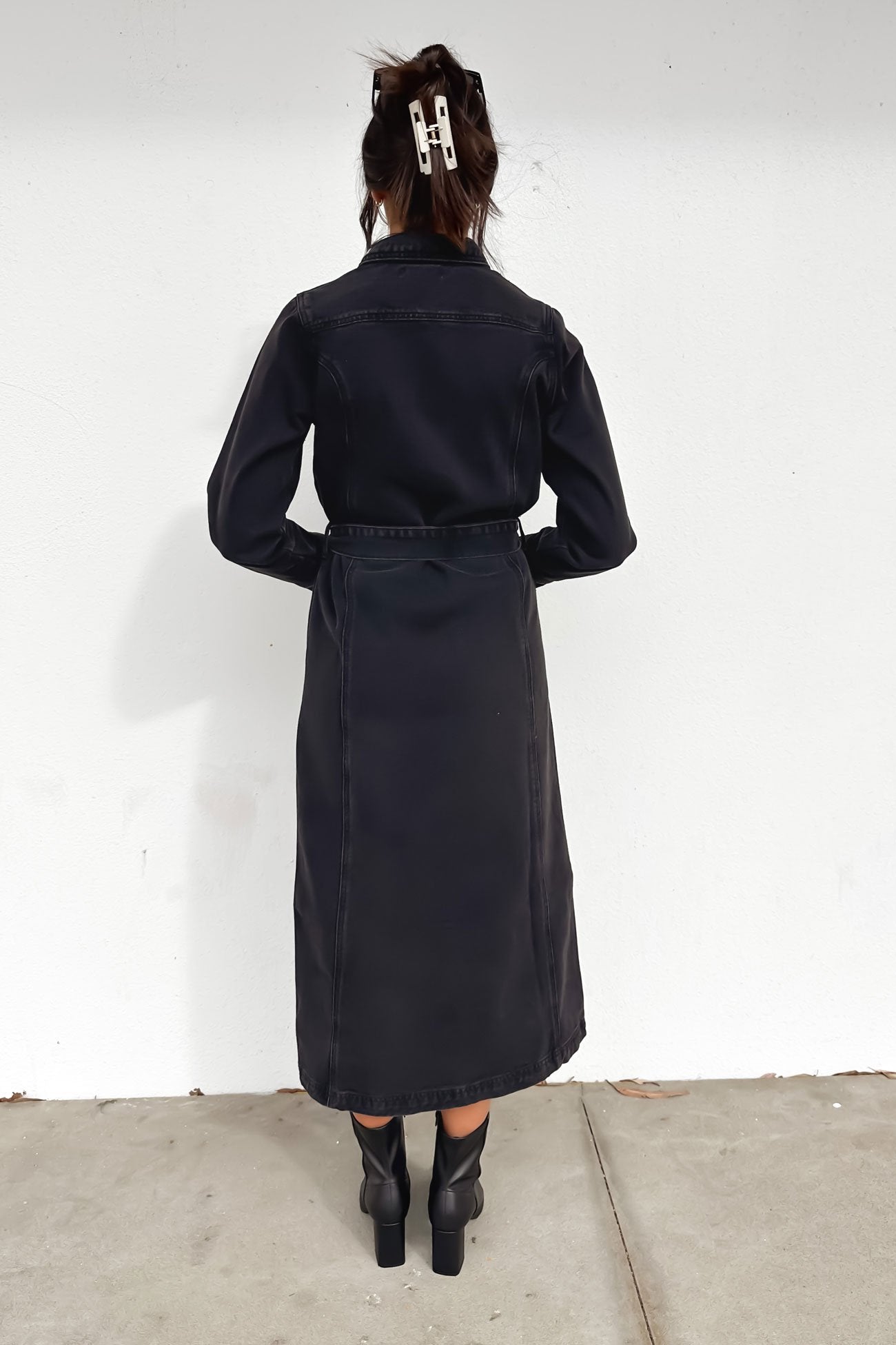 Fender Denim Maxi Dress Black