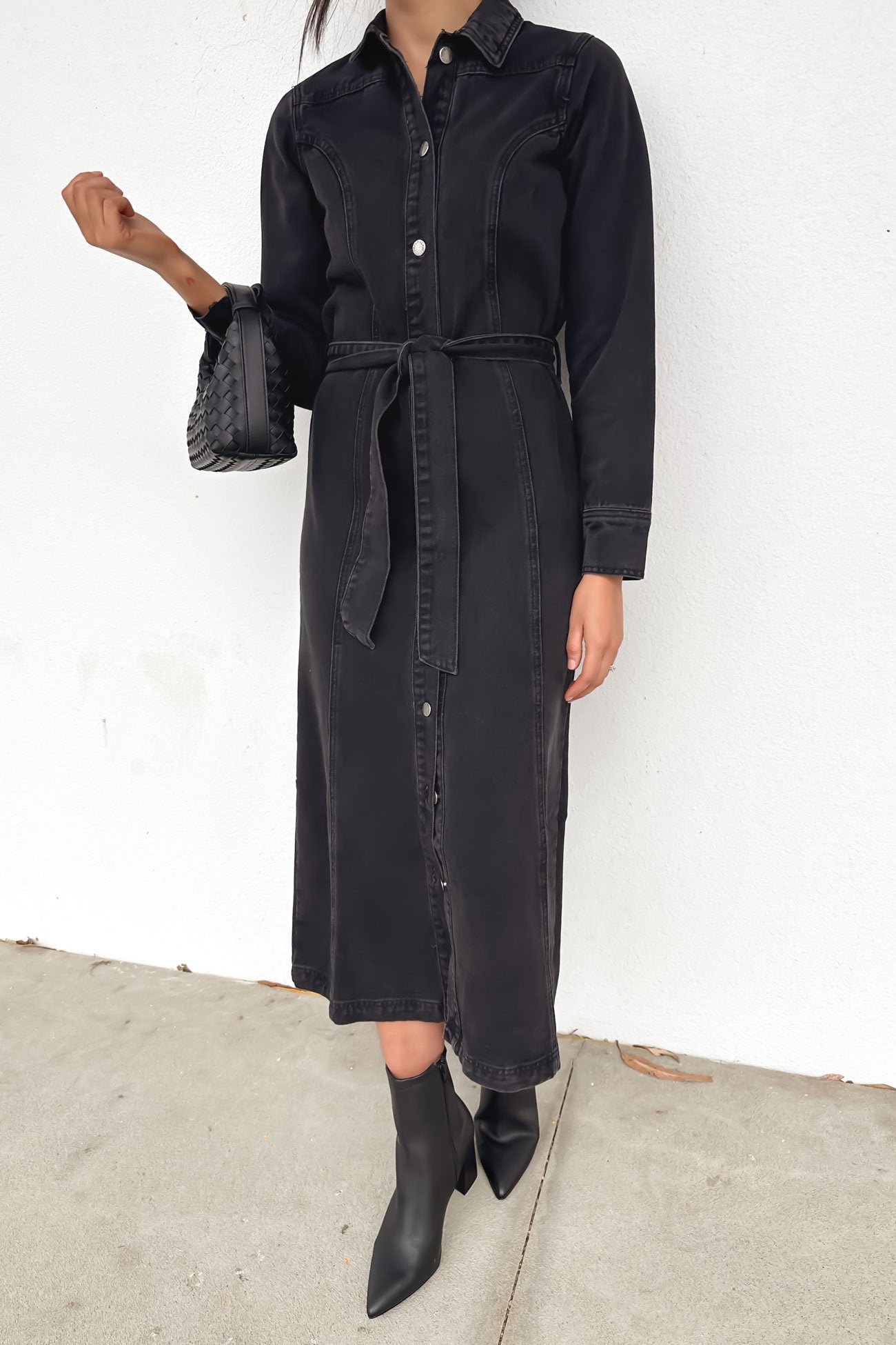 Fender Denim Maxi Dress Black