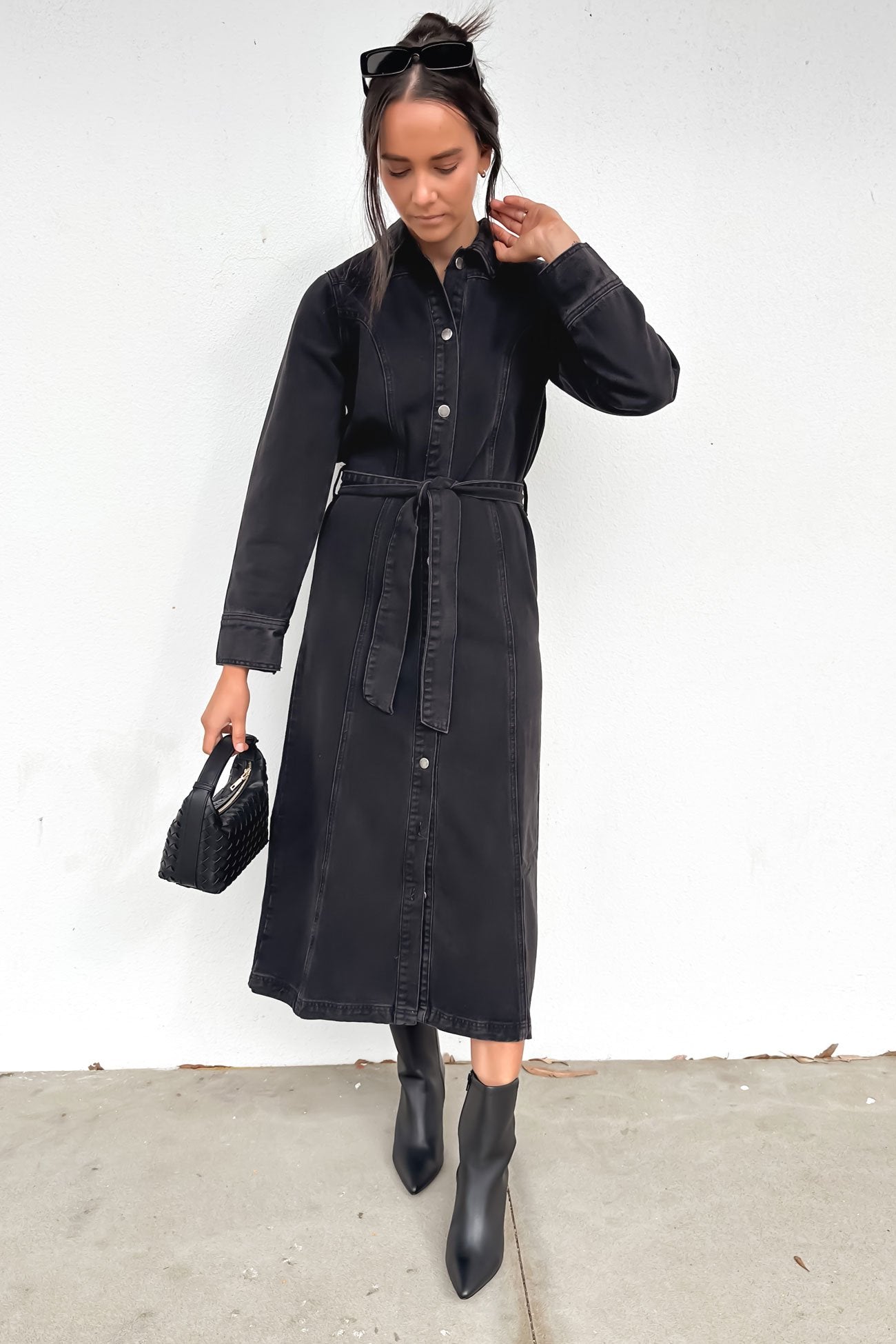 Fender Denim Maxi Dress Black