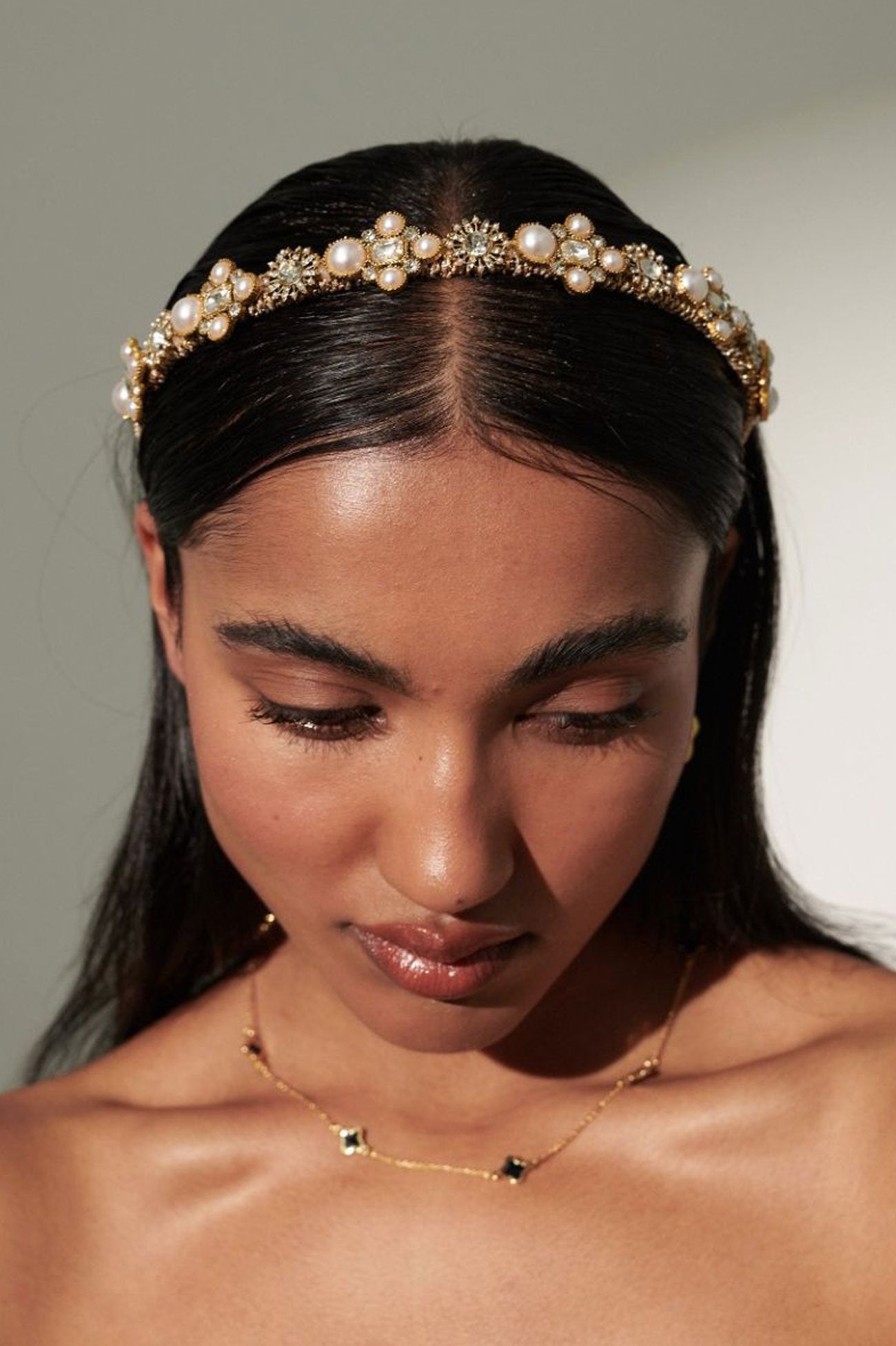 Florence Gem Headband Gold