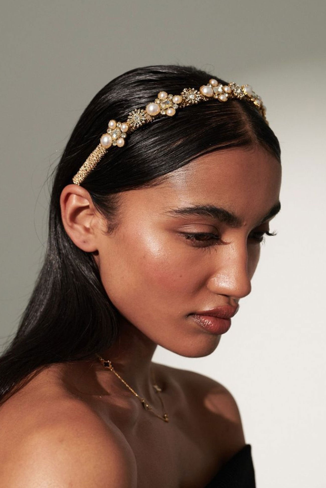 Florence Gem Headband Gold