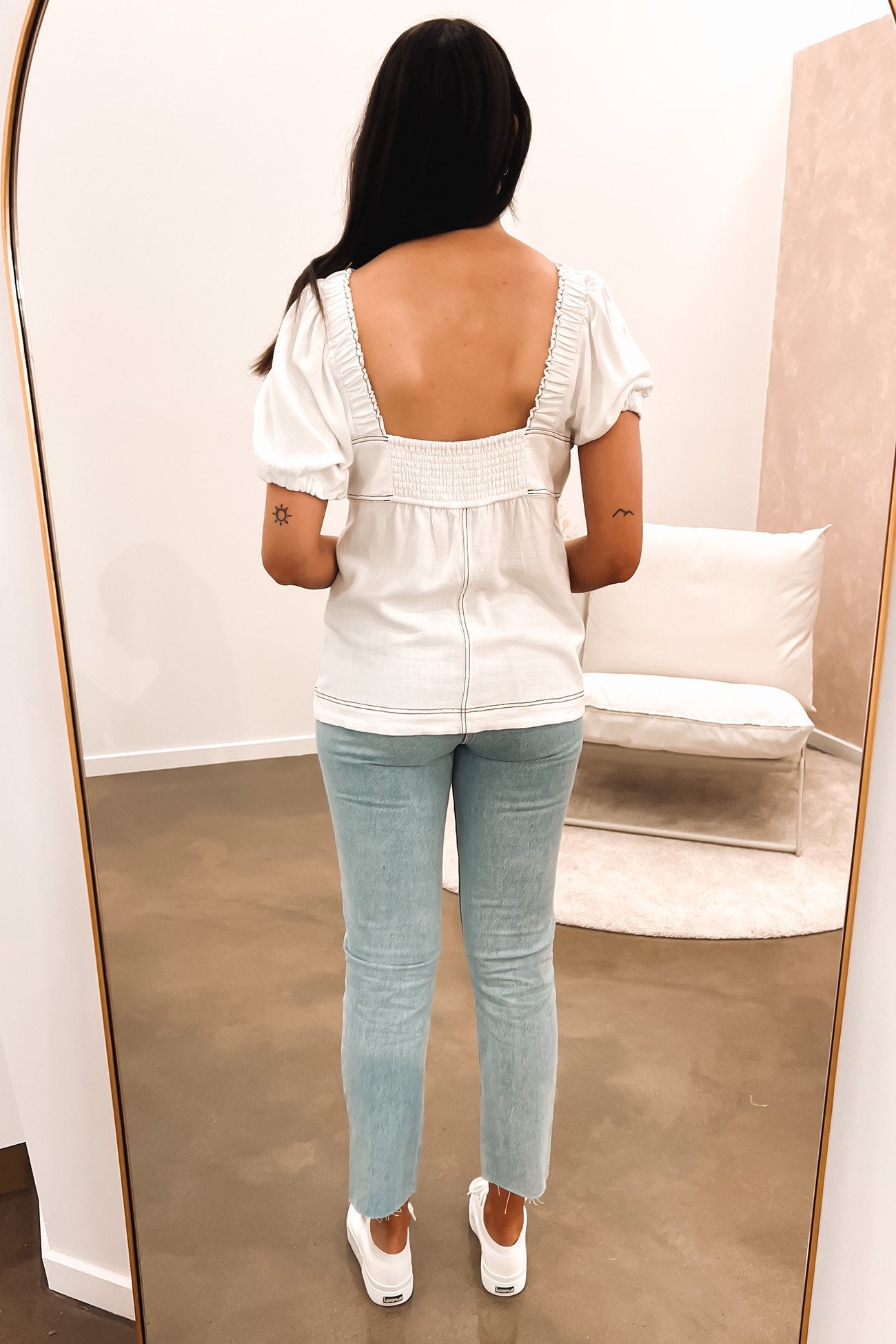 Florence Top White