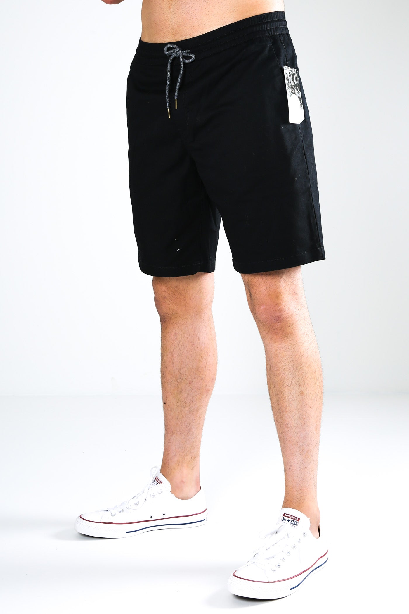 Frickin Elastic Waist Short 19" Black