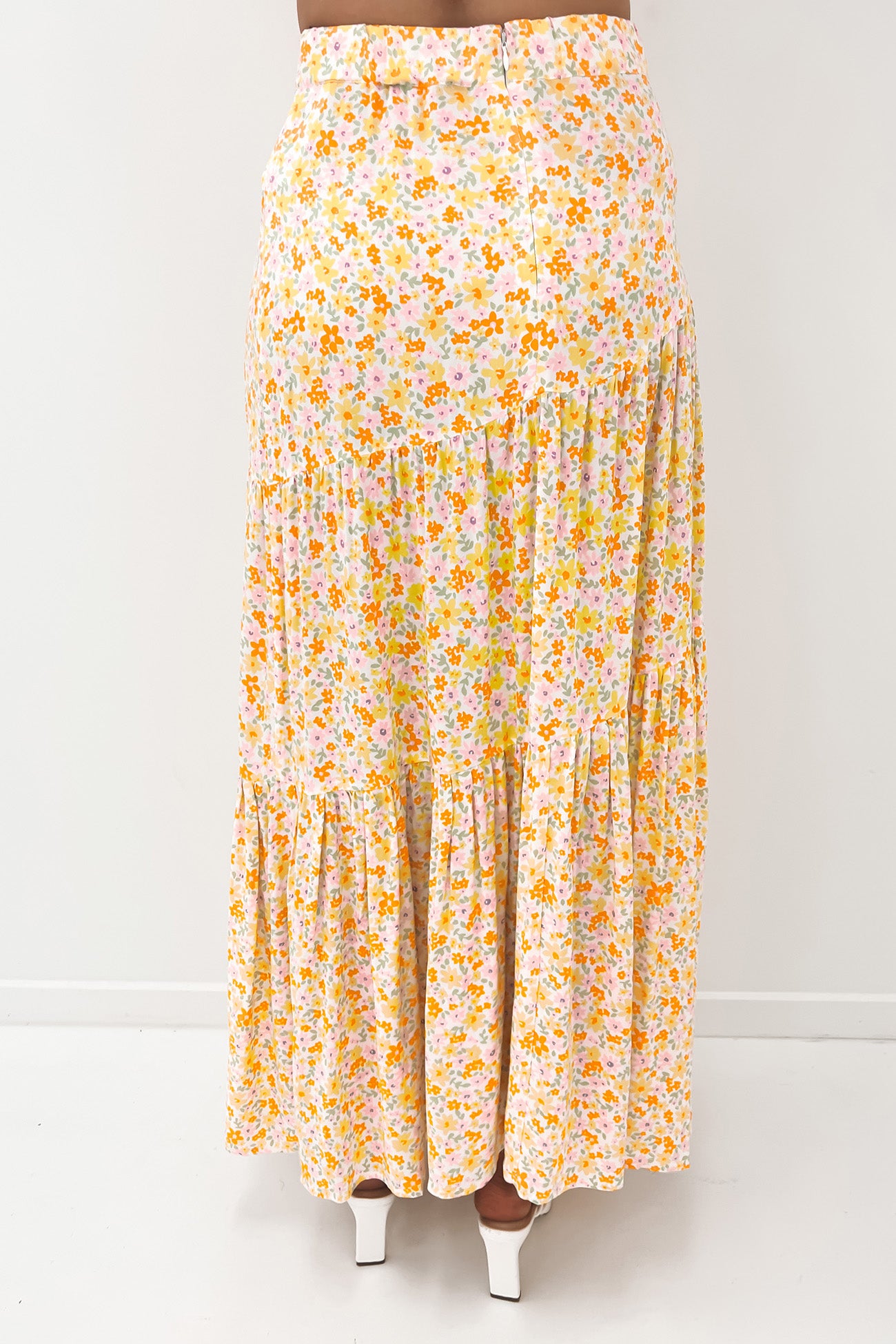 Frida Floral Maxi Skirt Print