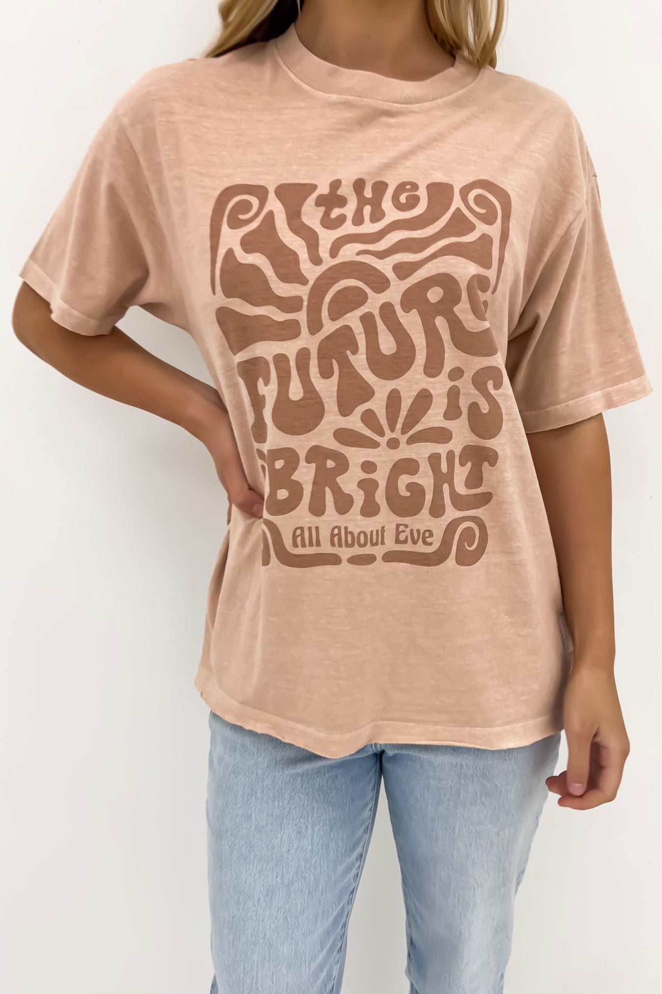 Future Is Bright Tee Tan