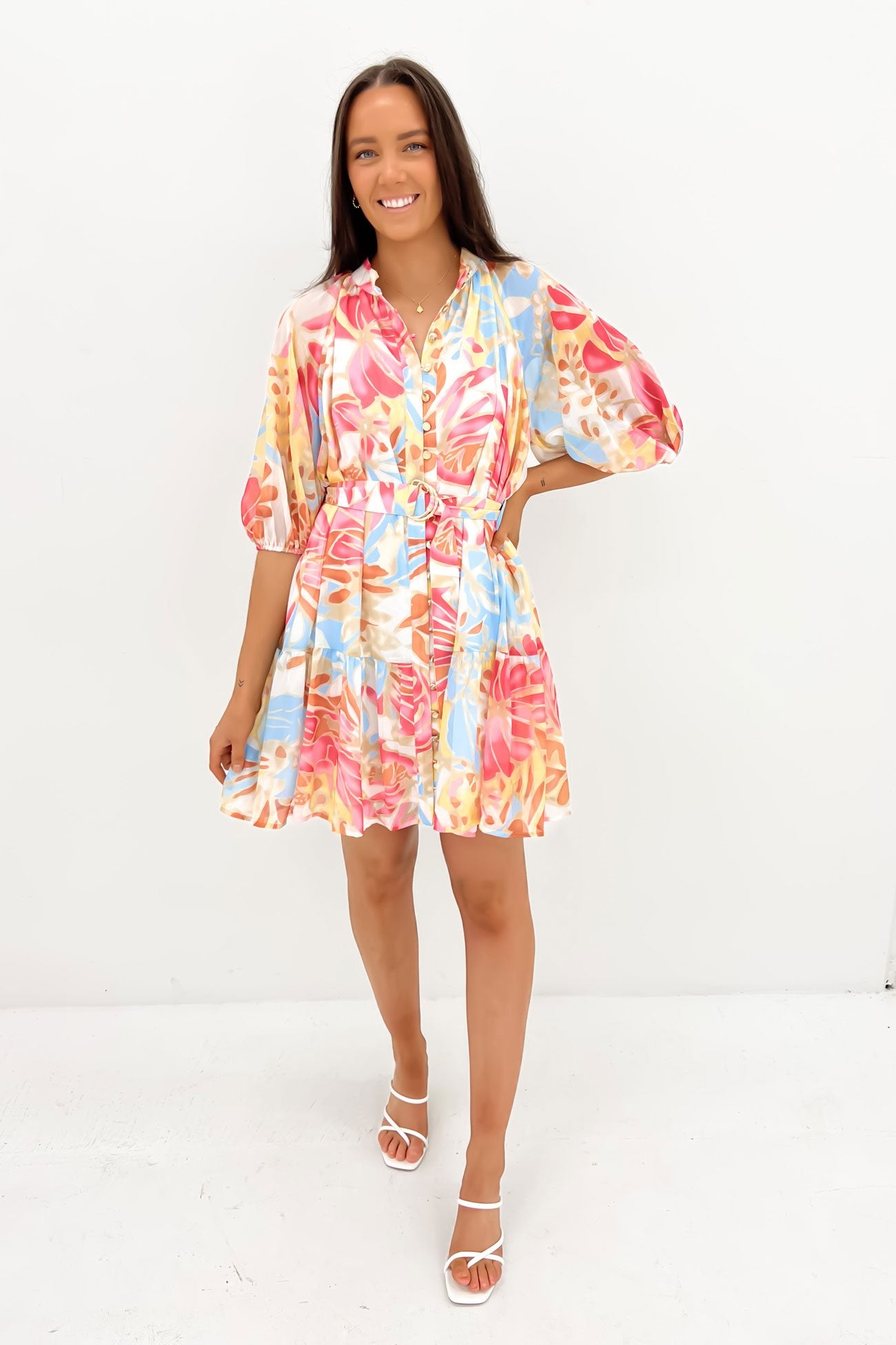 Gabby Mini Dress Miami Floral