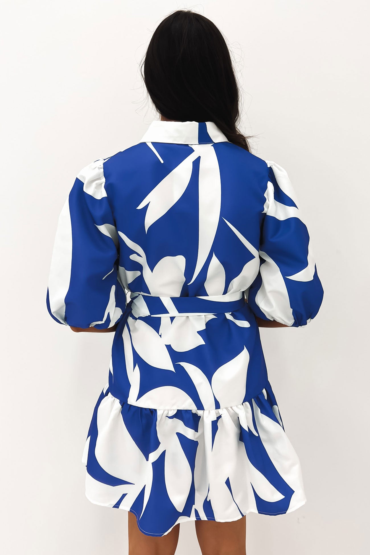 Georgi Mini Dress Cobalt Swirl