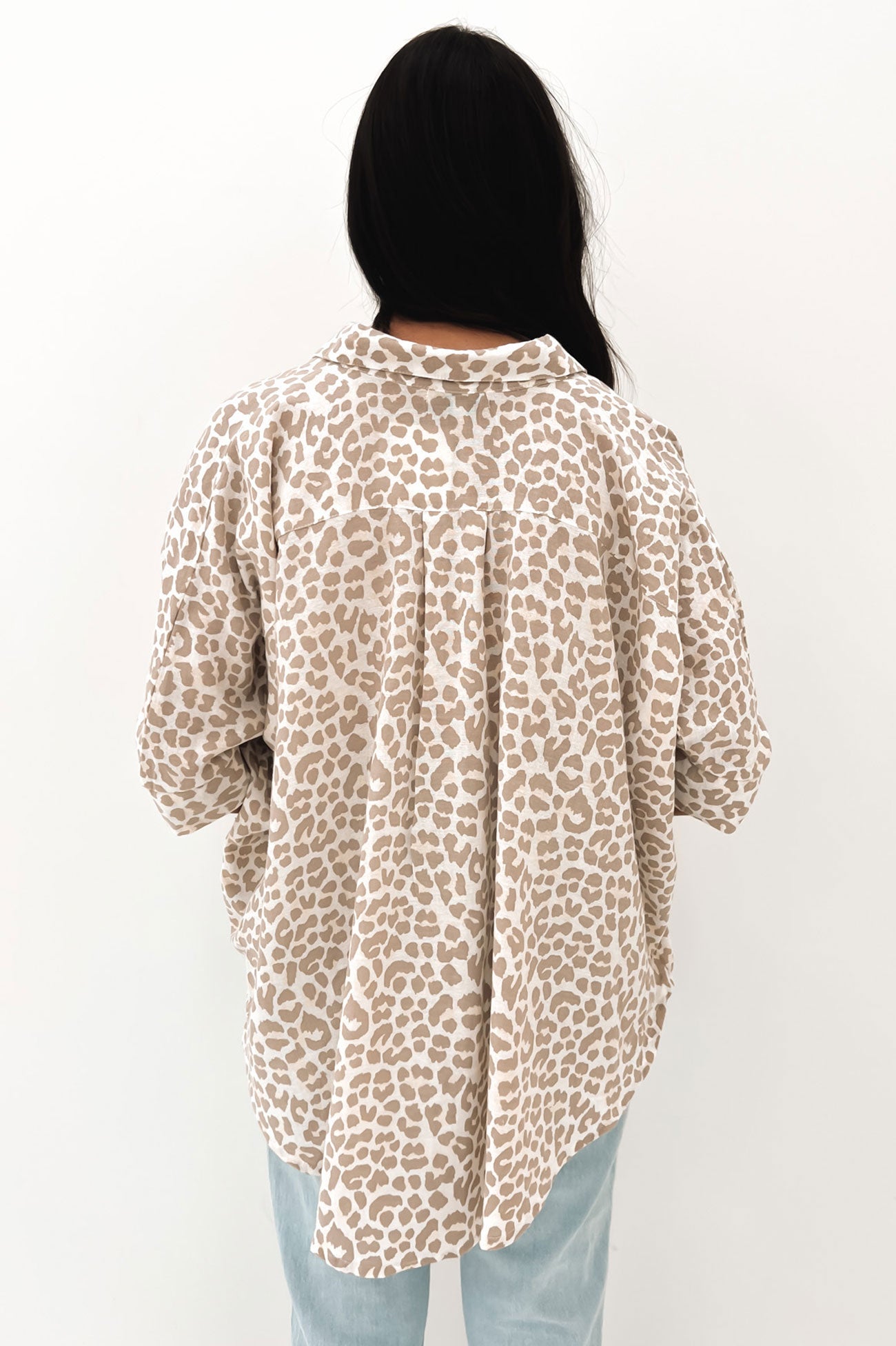 Georgie Shirt Nude Leopard