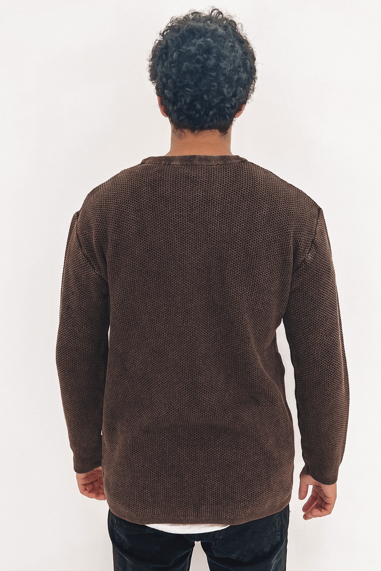 Getaway Knit Crew Brown