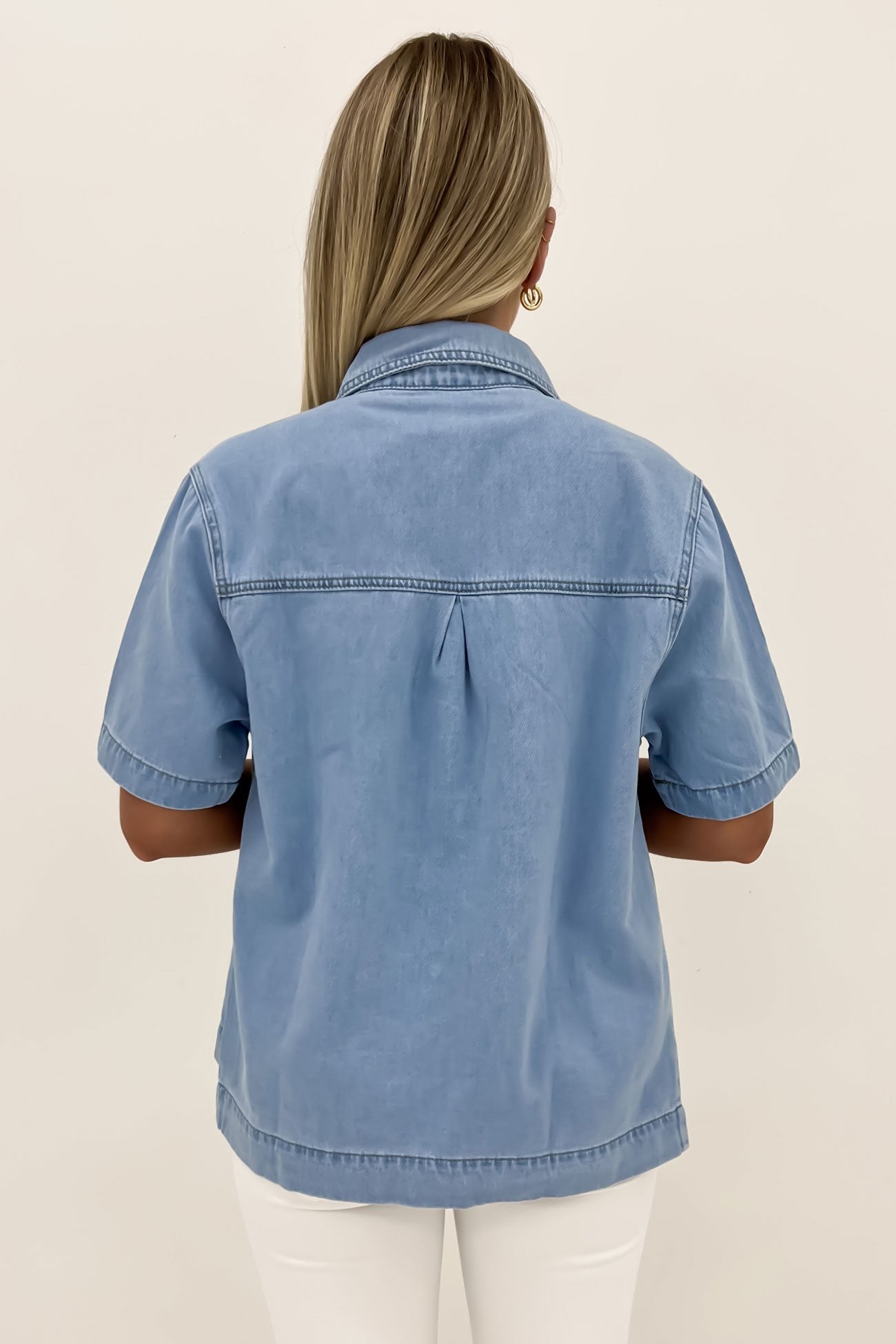 Gianna Denim Shirt Light Blue