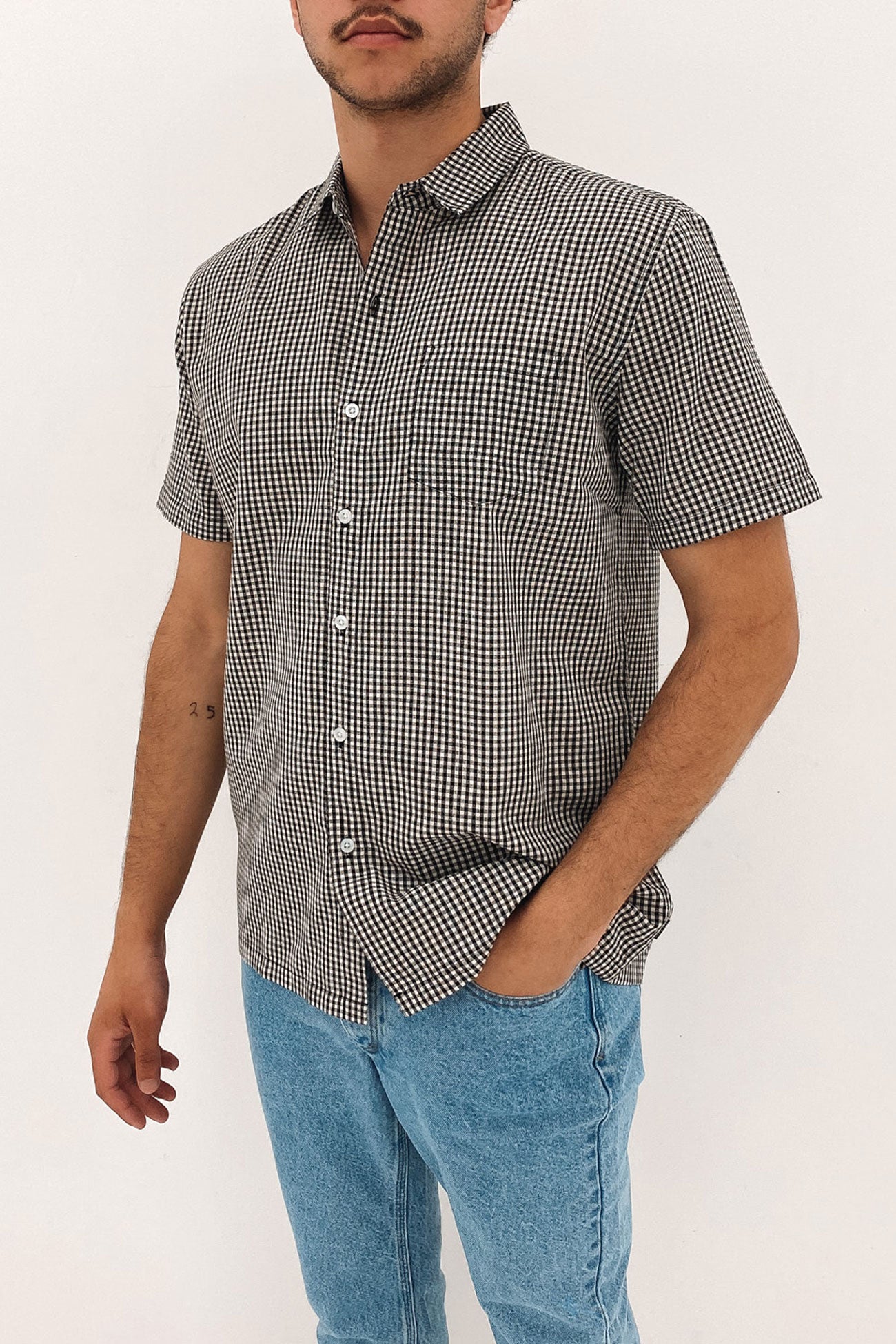 Gingham Short Sleeve Shirt Checkered