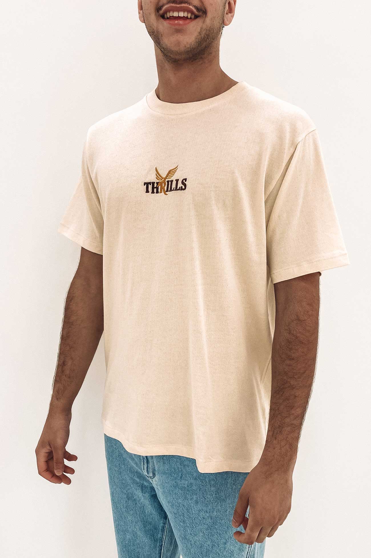 Golden Merch Fit Tee Unbleached