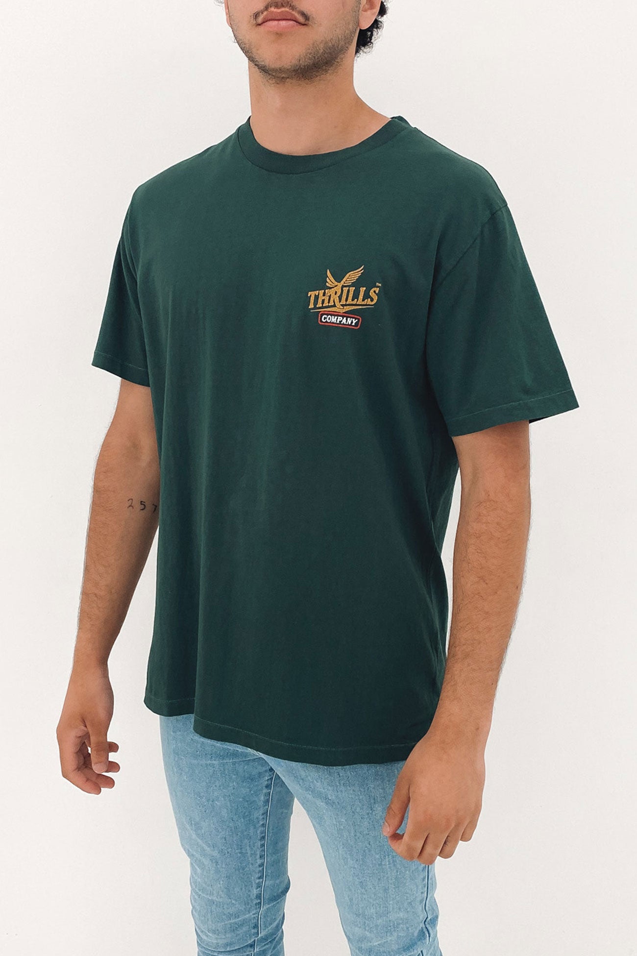 Golden Paradise Merch Fit Tee Deep Forest