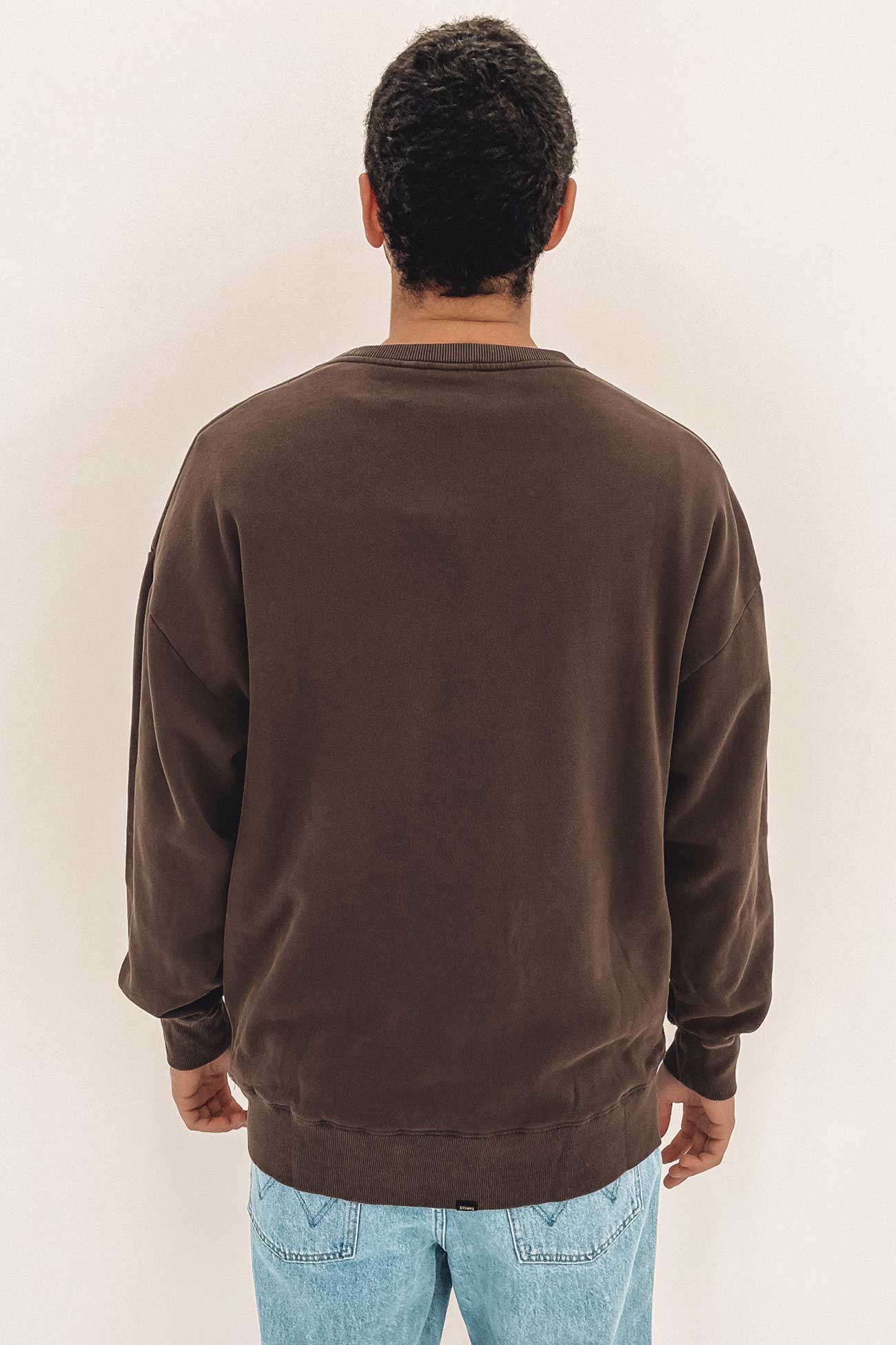 Golden Slouch Crew Neck Fleece Postal Brown