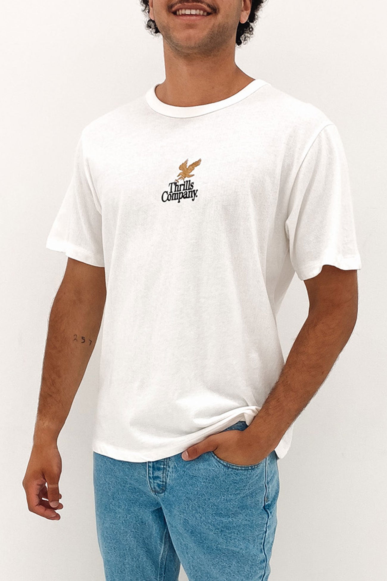 Golden Talons Merch Fit Tee Dirty White